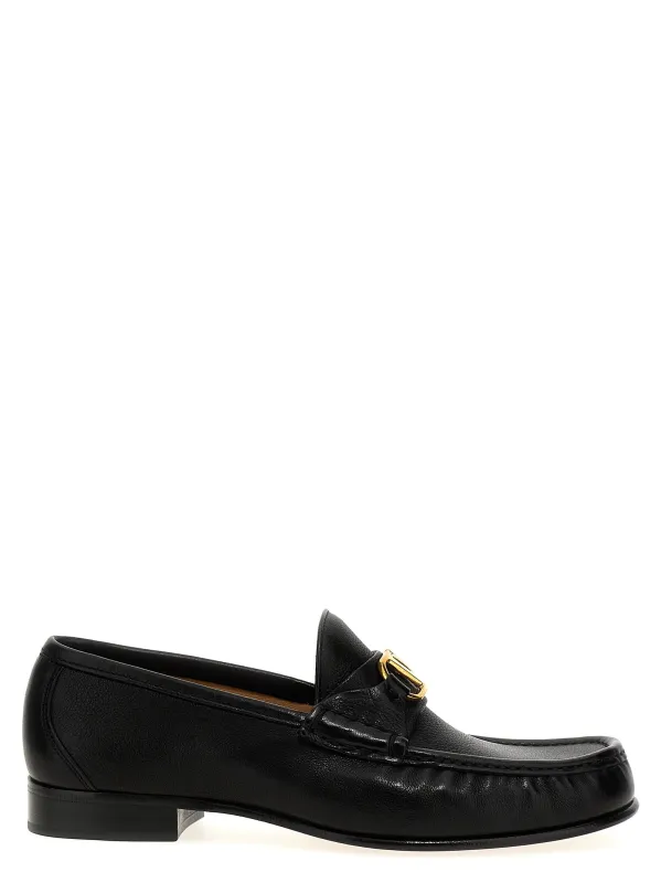 Vlogo Signature Loafers Black sold by Wanan Luxury