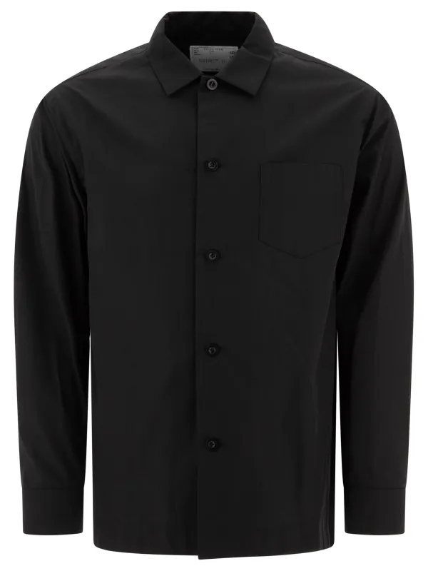 Shirt With Pocket Shirts Black made by Sacai