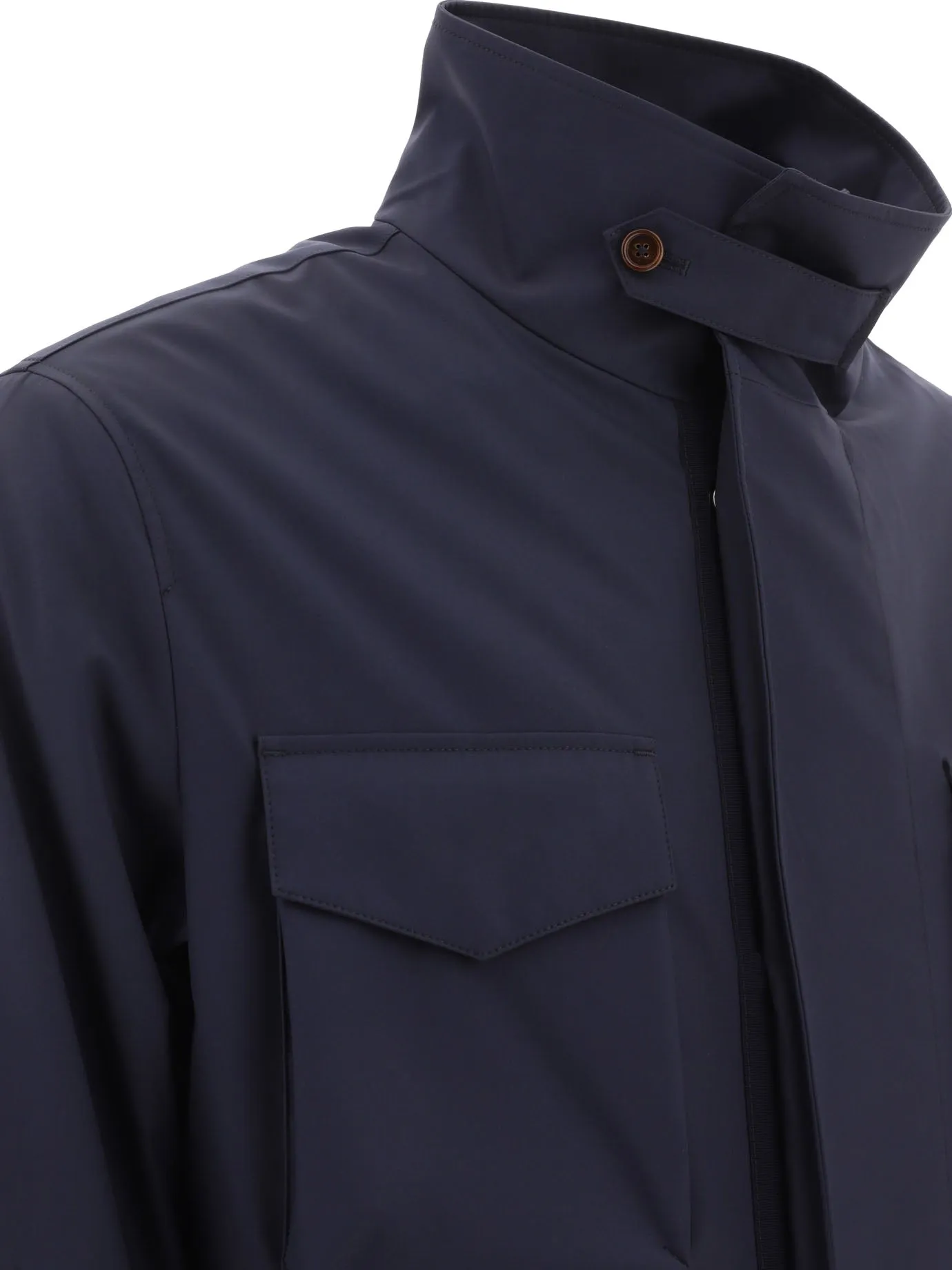 Technical Fabric Safari Jacket Jackets And Coats Blue sold by Wanan Luxury product image thumbnail 4