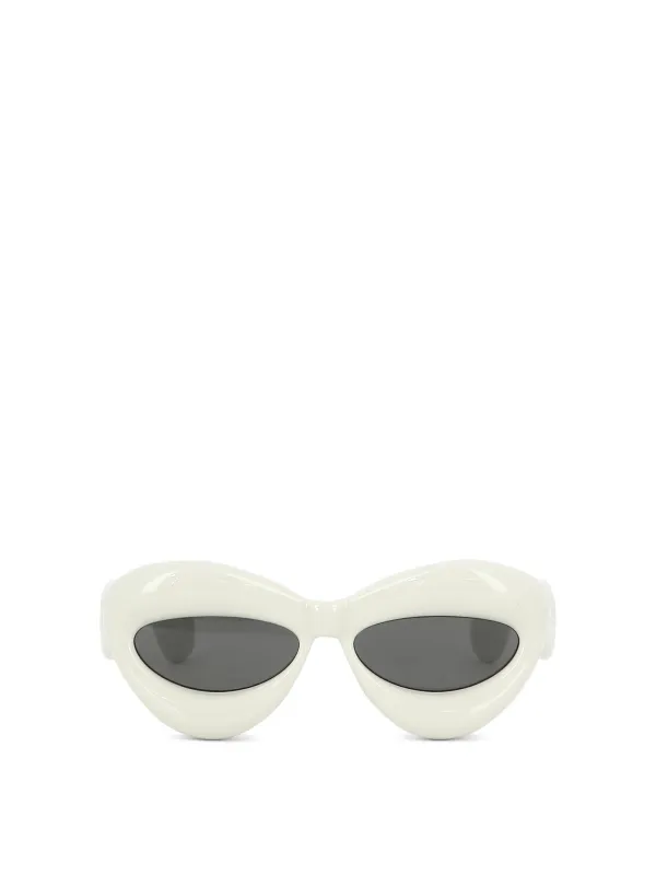 Inflated Cateye Sunglasses White sold by Wanan Luxury