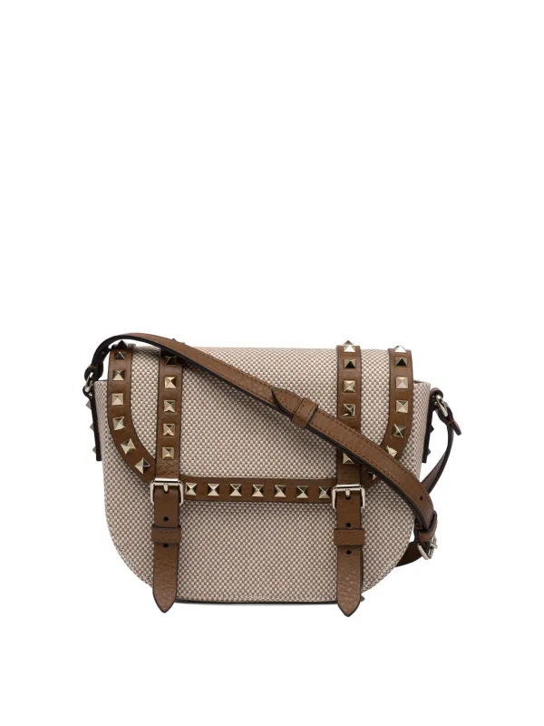 Rockstud Crossbody Bags Beige sold by Wanan Luxury