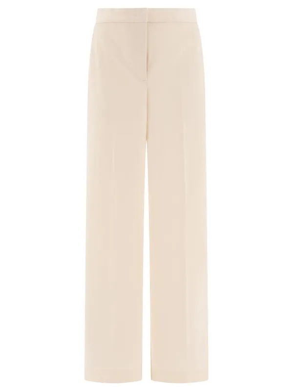 Straight-Leg Trousers White sold by Wanan Luxury