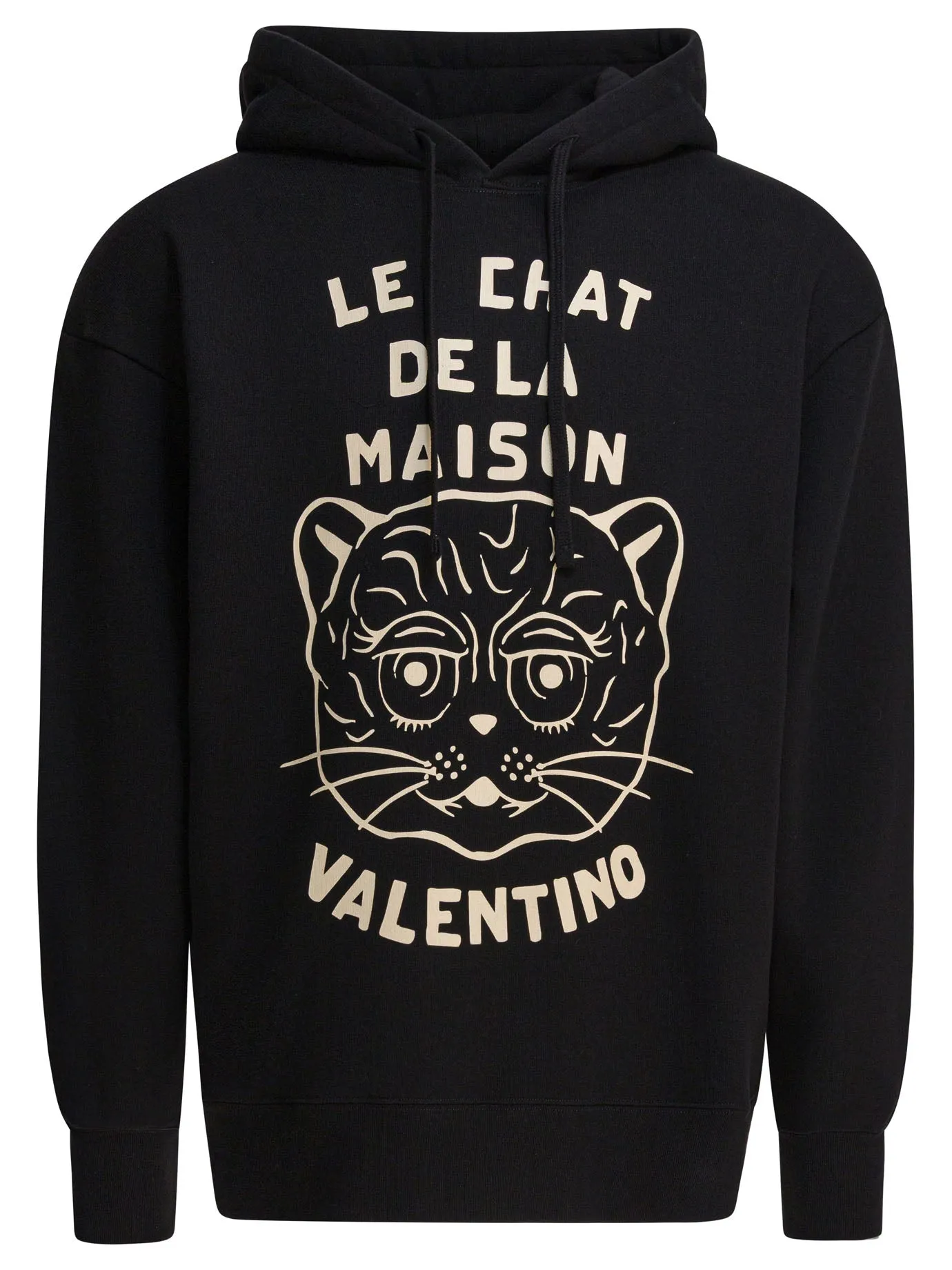 Le Chat De La Maison Sweatshirts Black sold by Wanan Luxury