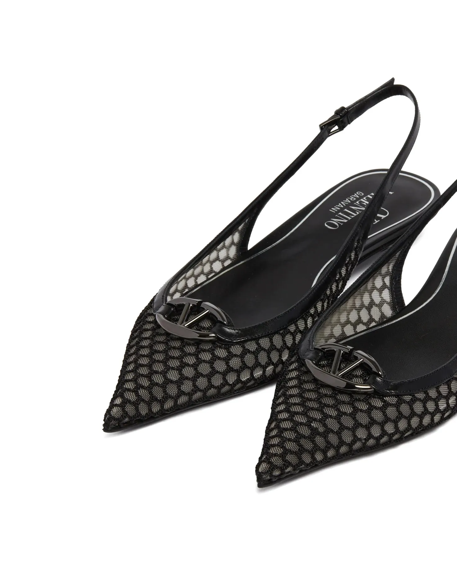 Pointed Slingback Ballet Flats 20 Mm Heeled Shoes Black sold by Wanan Luxury product image thumbnail 4