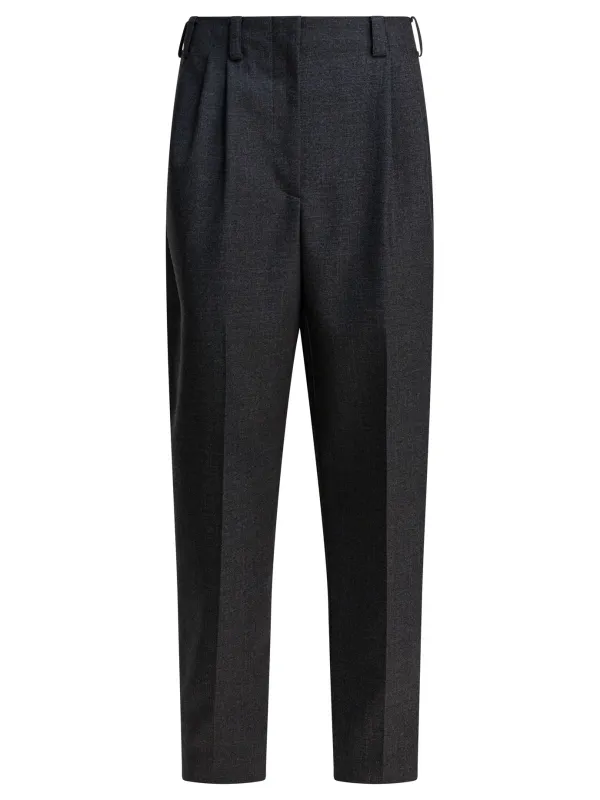 Wool Tailored Pants Trousers Grey sold by Wanan Luxury