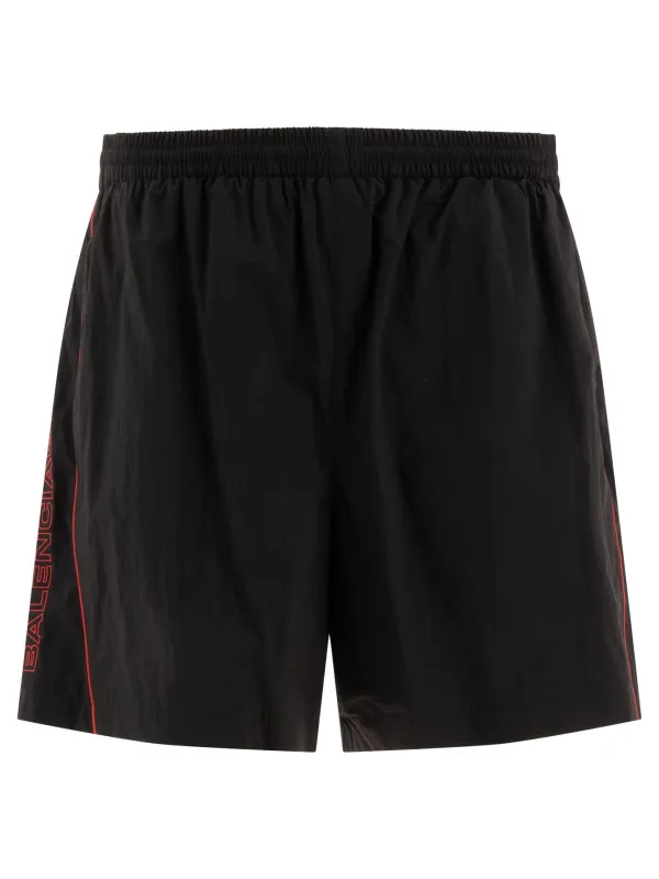 Short With Logo Shorts Black sold by Wanan Luxury