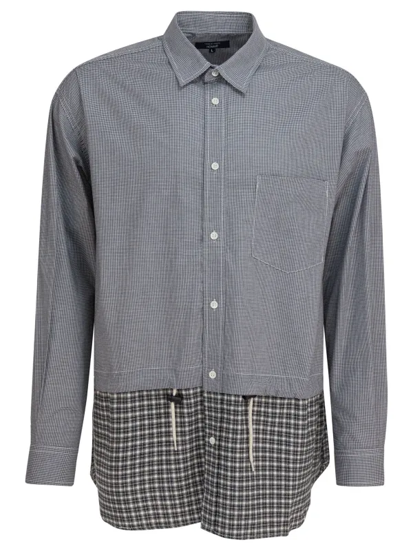 Shirt With Cotton Inserts Shirts Grey sold by Wanan Luxury