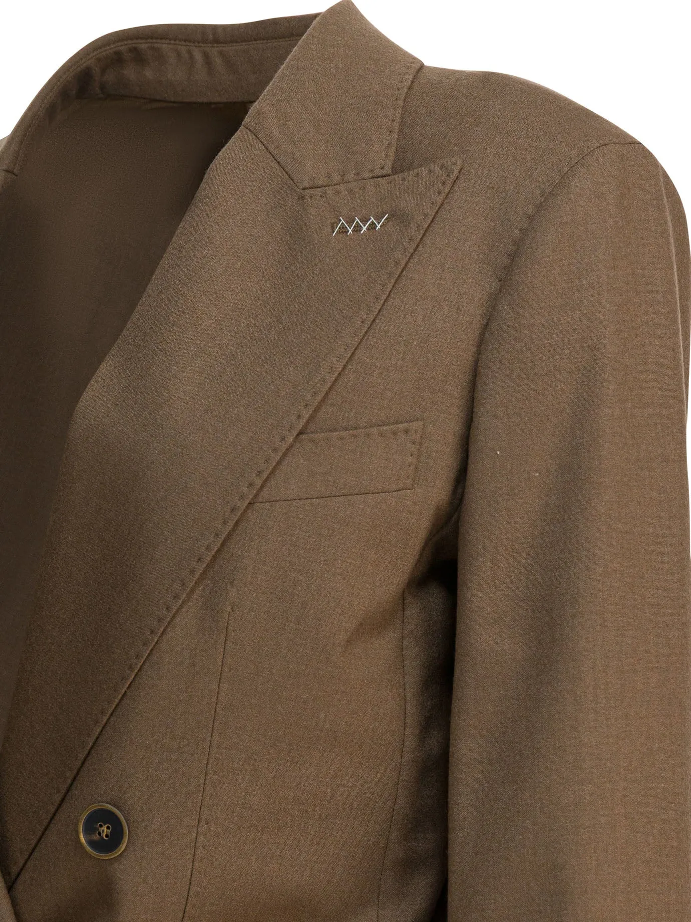Cashmere Blazer Jackets And Coats Brown sold by Wanan Luxury product image thumbnail 4