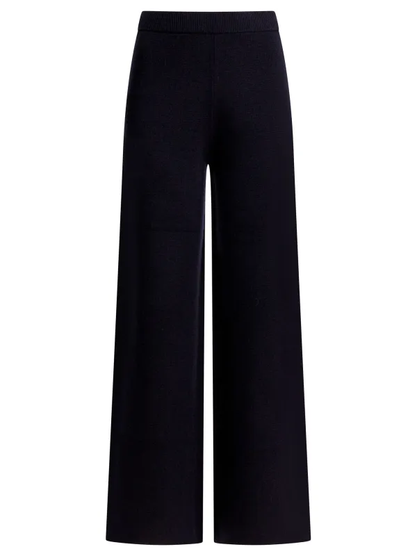 Wool And Cashmere Pants Trousers Blue sold by Wanan Luxury