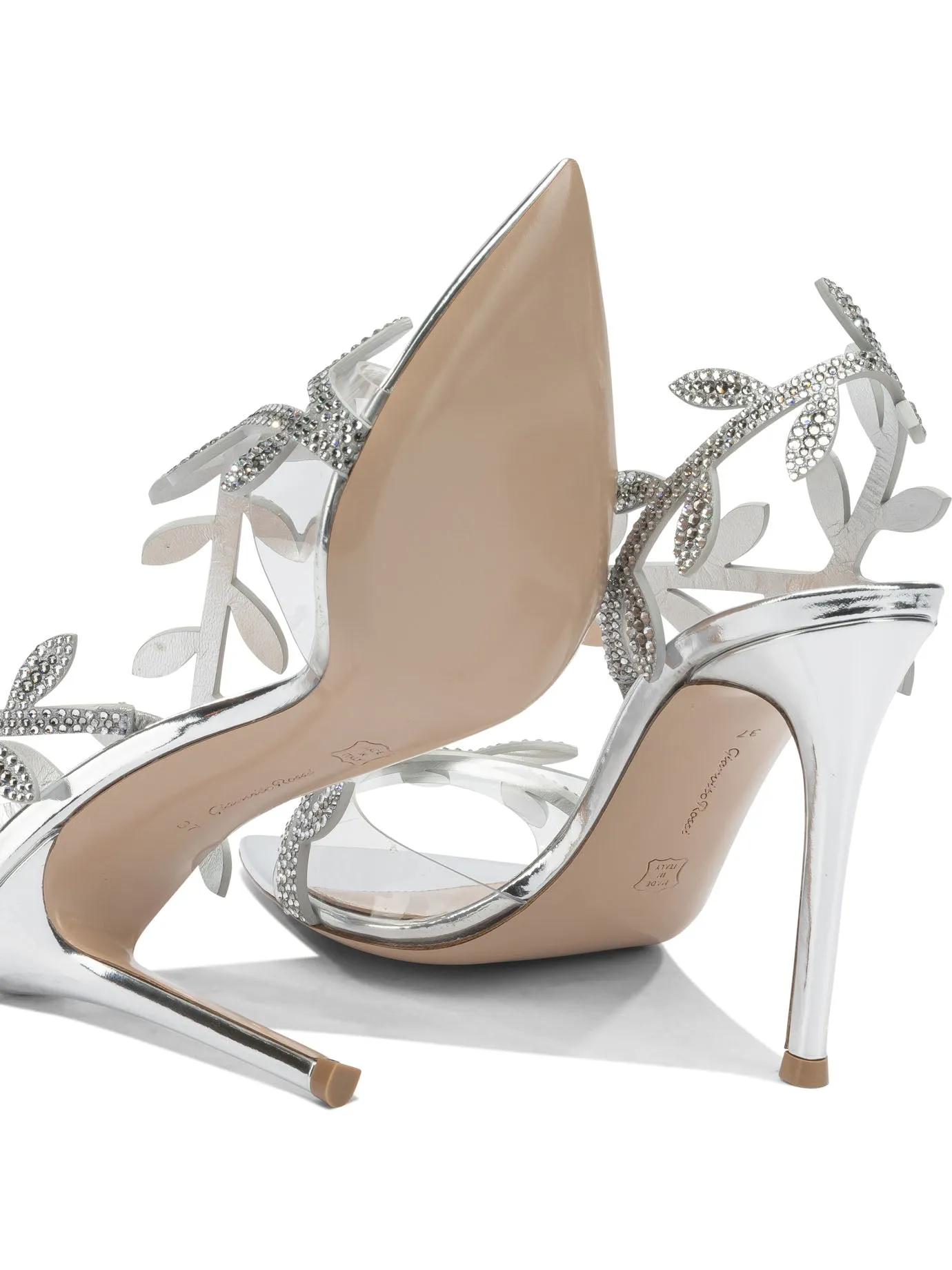 Crystal Flavia 105mm Sandals Silver sold by Wanan Luxury product image thumbnail 5