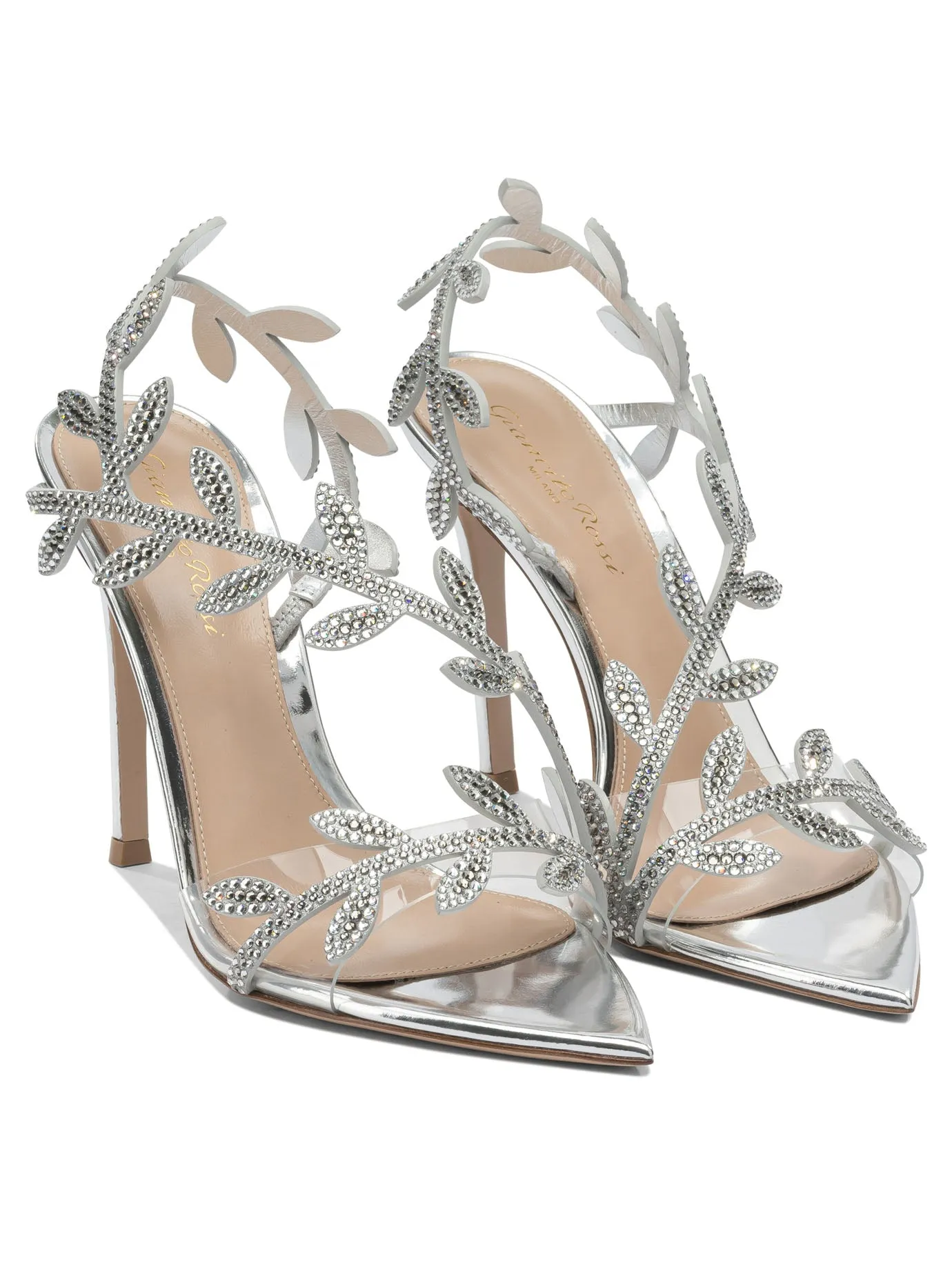 Crystal Flavia 105mm Sandals Silver sold by Wanan Luxury product image thumbnail 2