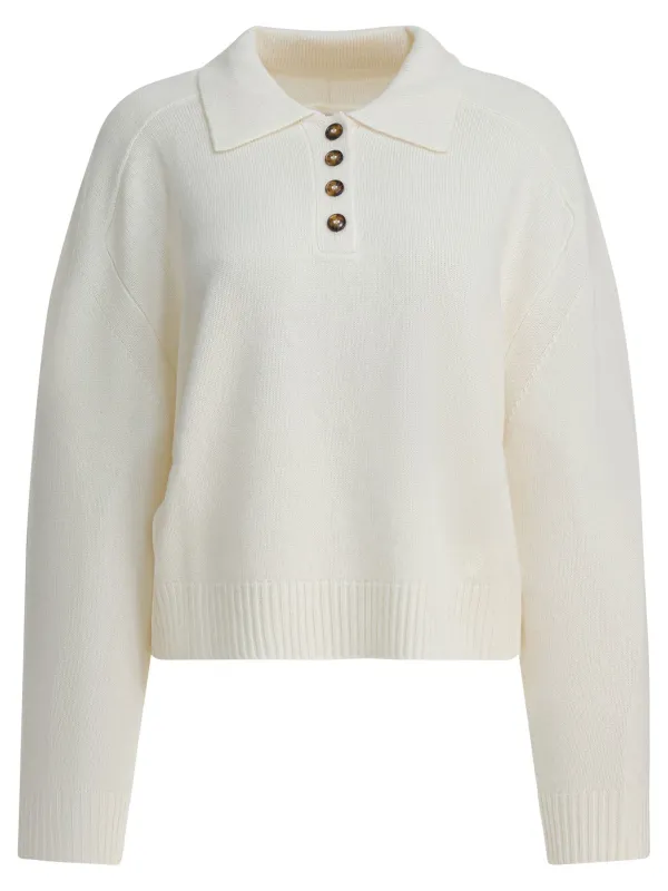Homere Lds Knitwear White sold by Wanan Luxury