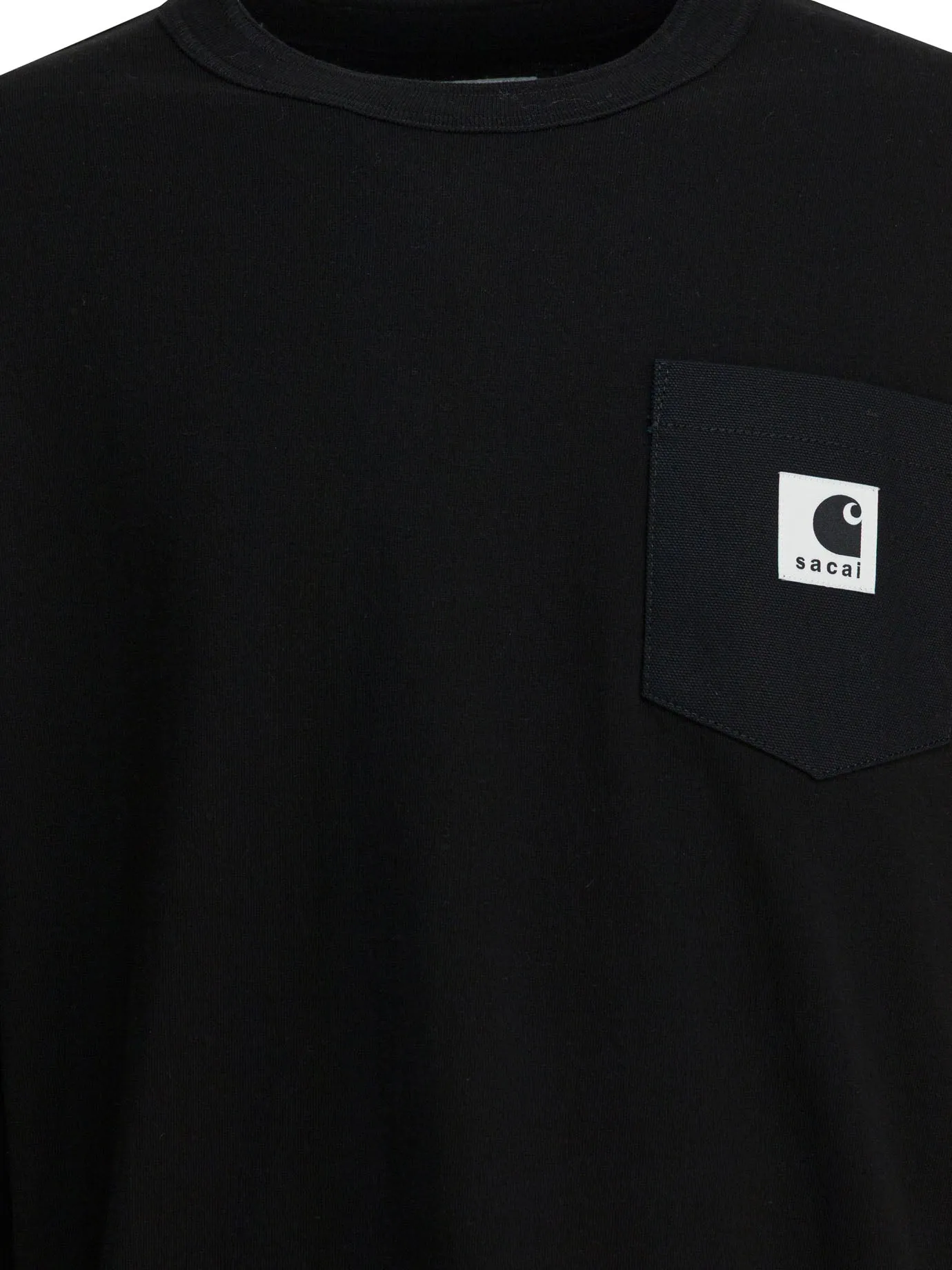 Sacai X Carhartt Wip T-Shirts Black sold by Wanan Luxury product image thumbnail 3
