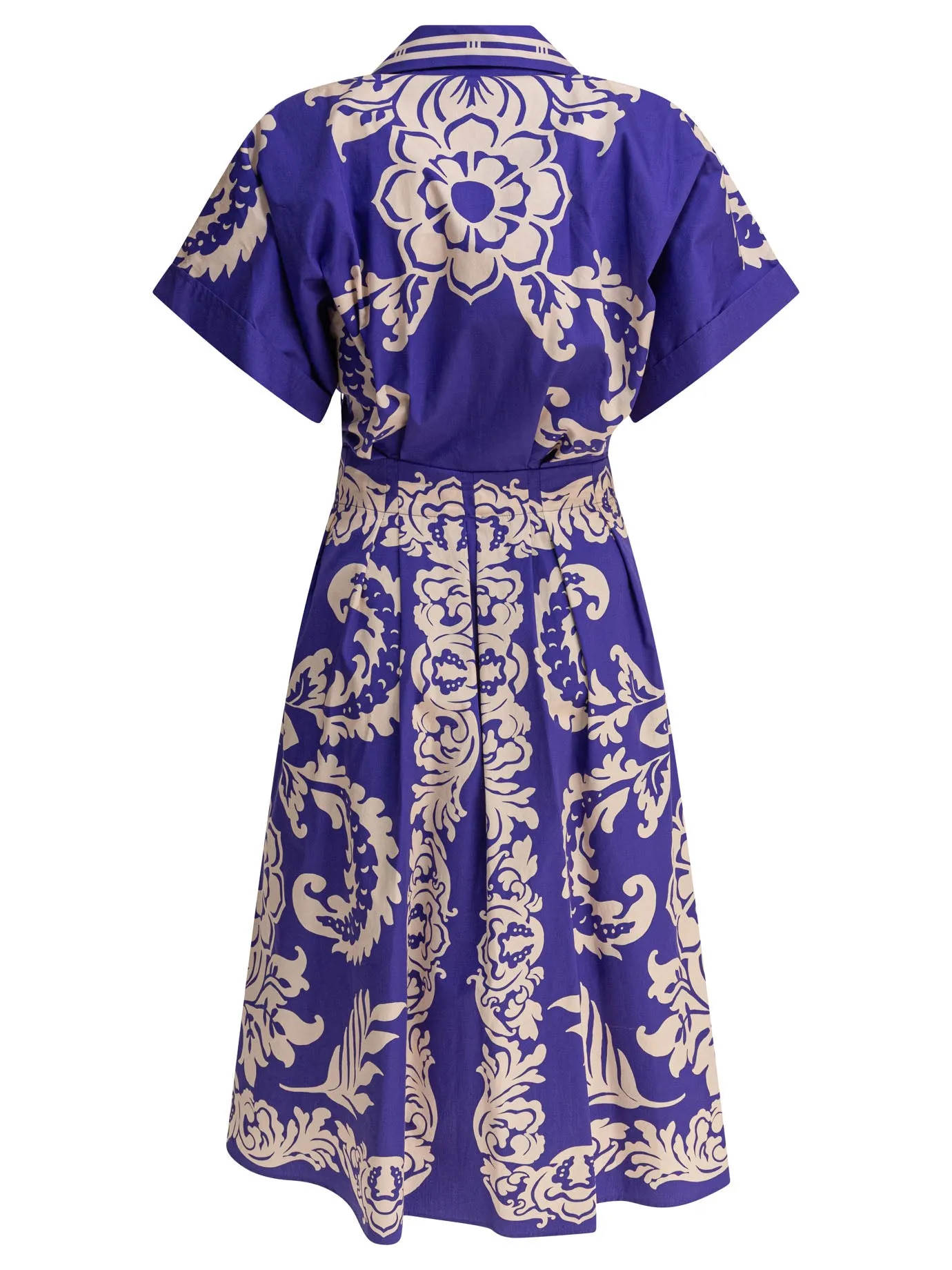 Cotton Flared Dress Dresses Blue sold by Wanan Luxury product image thumbnail 2
