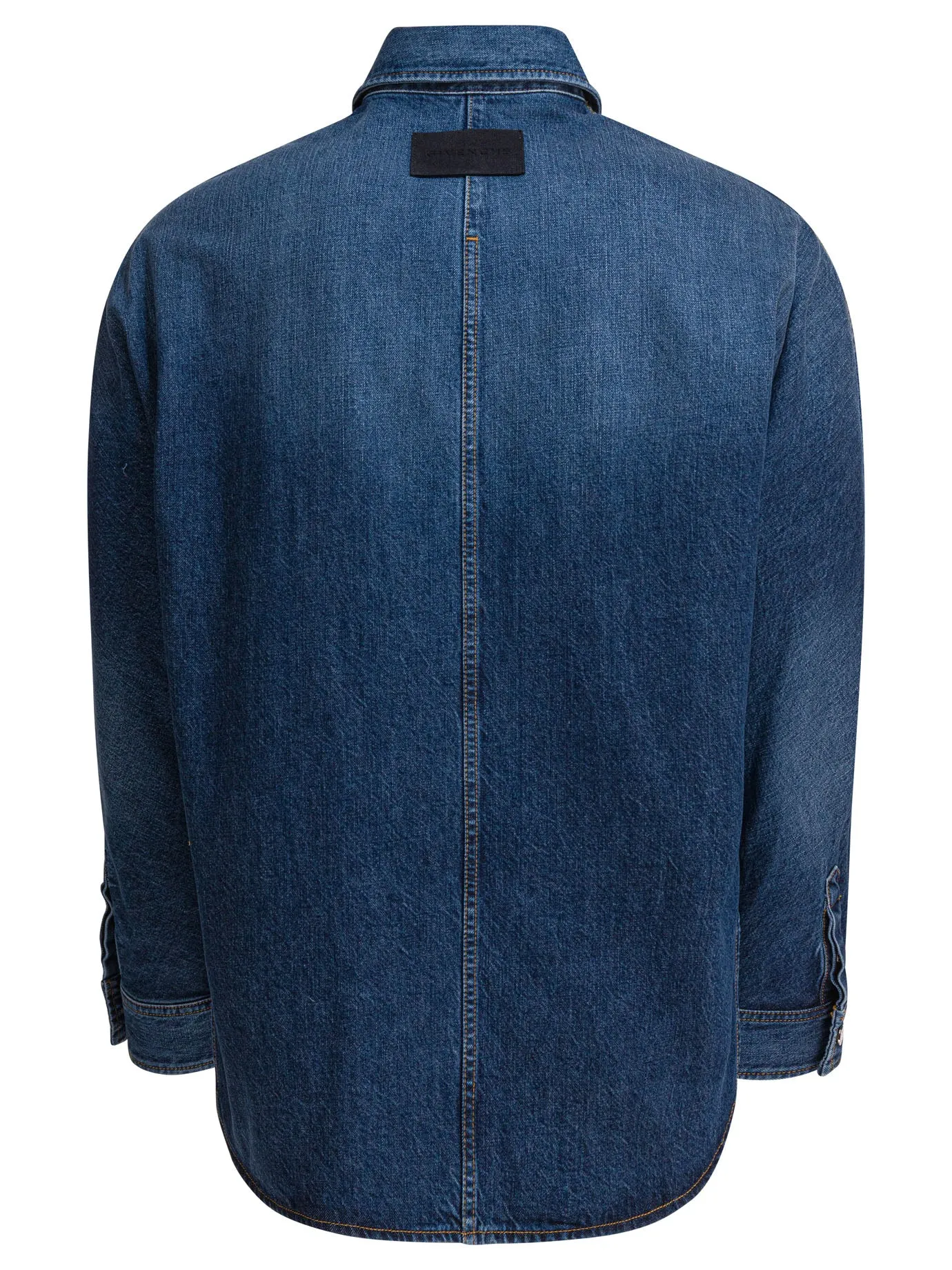 Denim Overshirt Jackets And Coats Blue sold by Wanan Luxury product image thumbnail 2