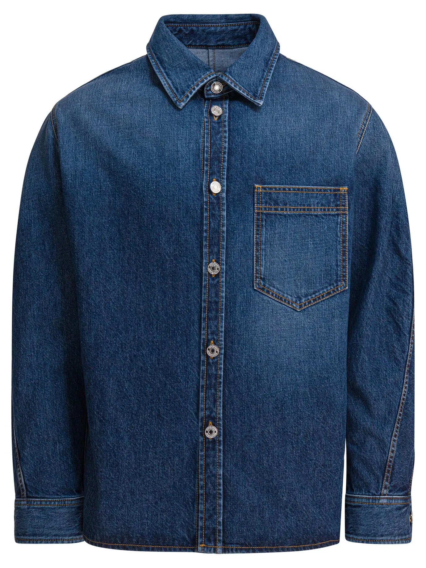 Denim Overshirt Jackets And Coats Blue sold by Wanan Luxury