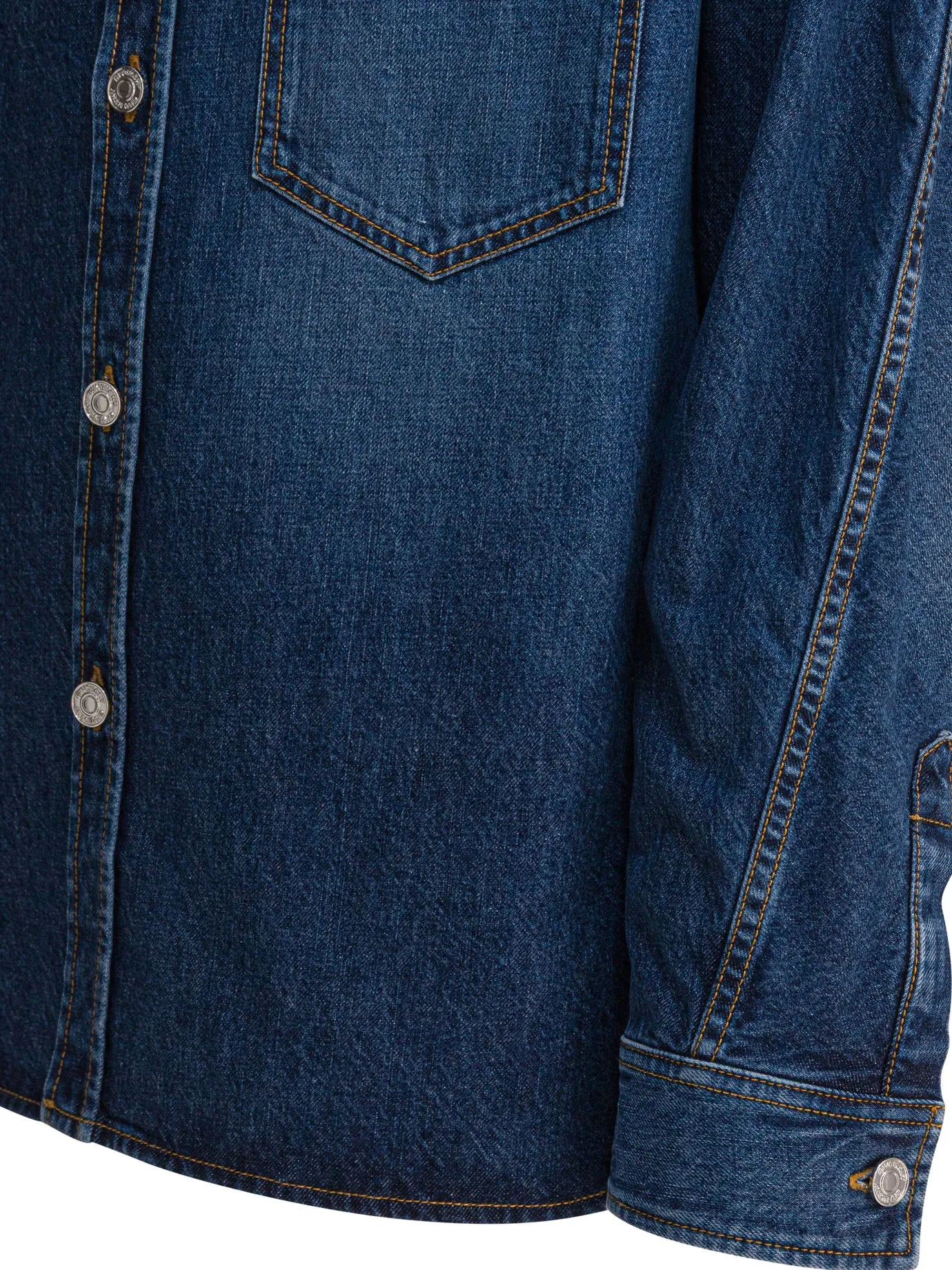 Denim Overshirt Jackets And Coats Blue sold by Wanan Luxury product image thumbnail 4