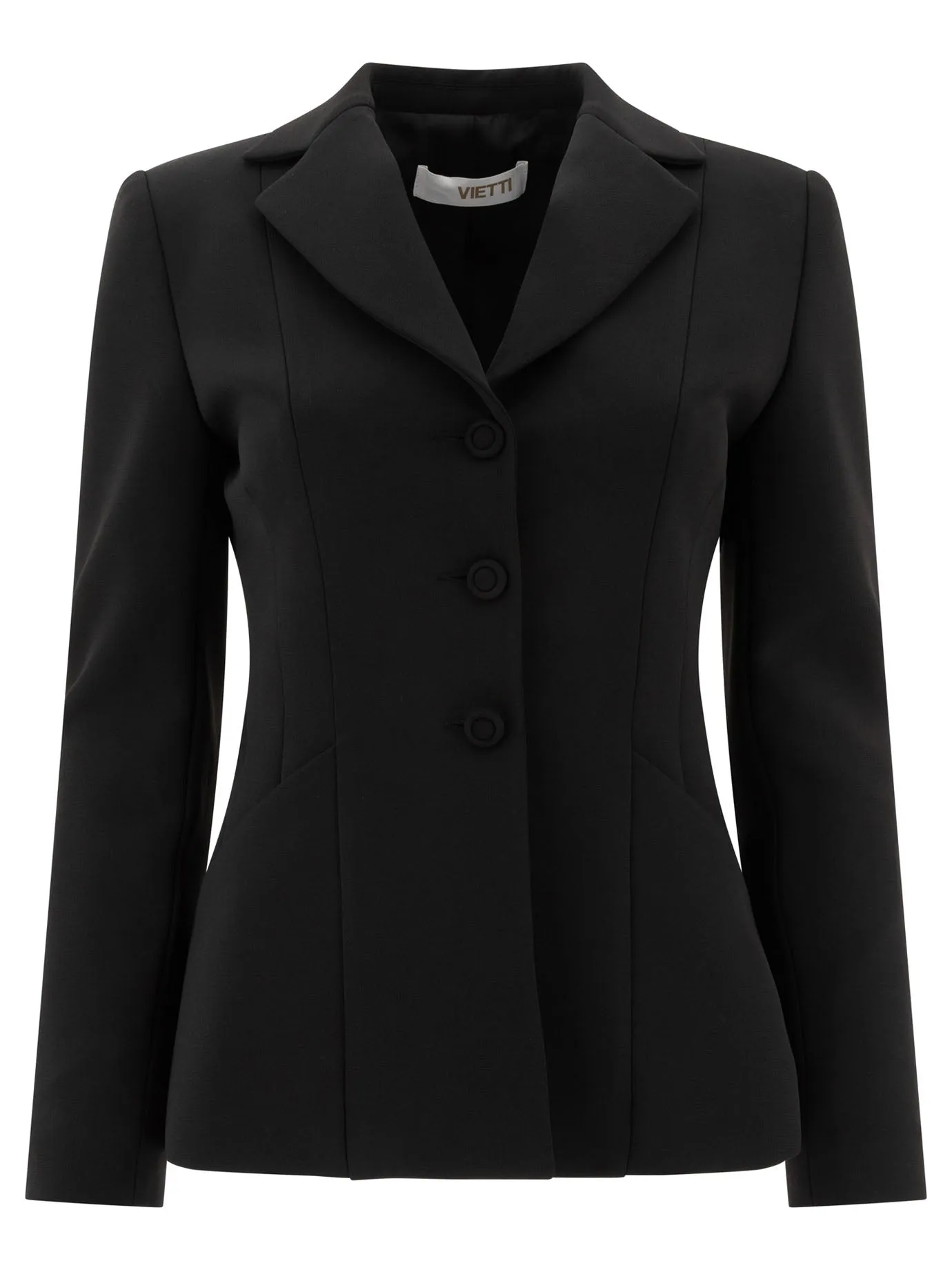 Single-Breasted Blazer Jackets And Coats Black sold by Wanan Luxury