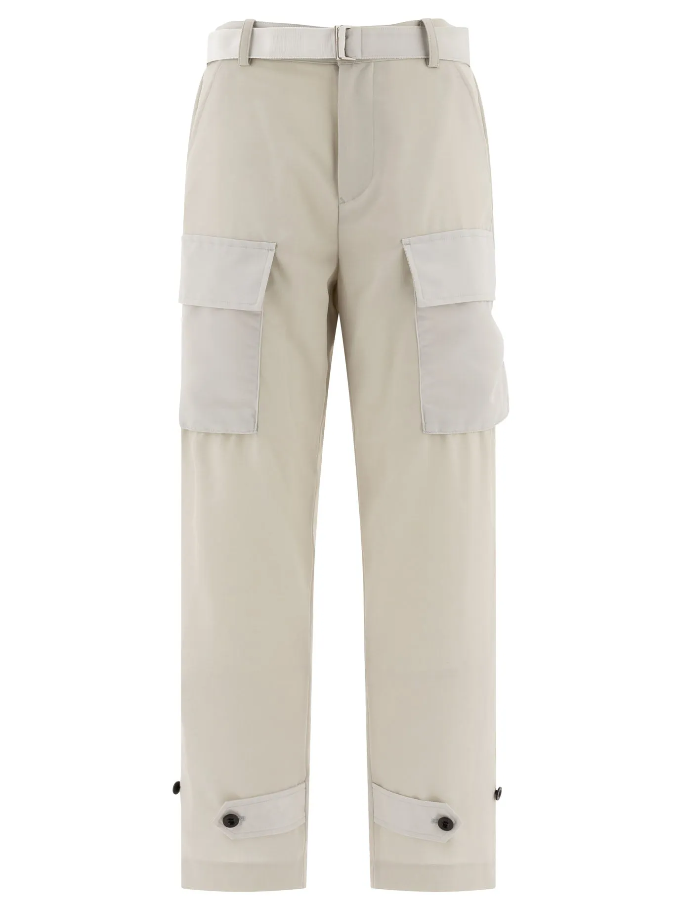 Belted Cargo Trousers Beige sold by Wanan Luxury