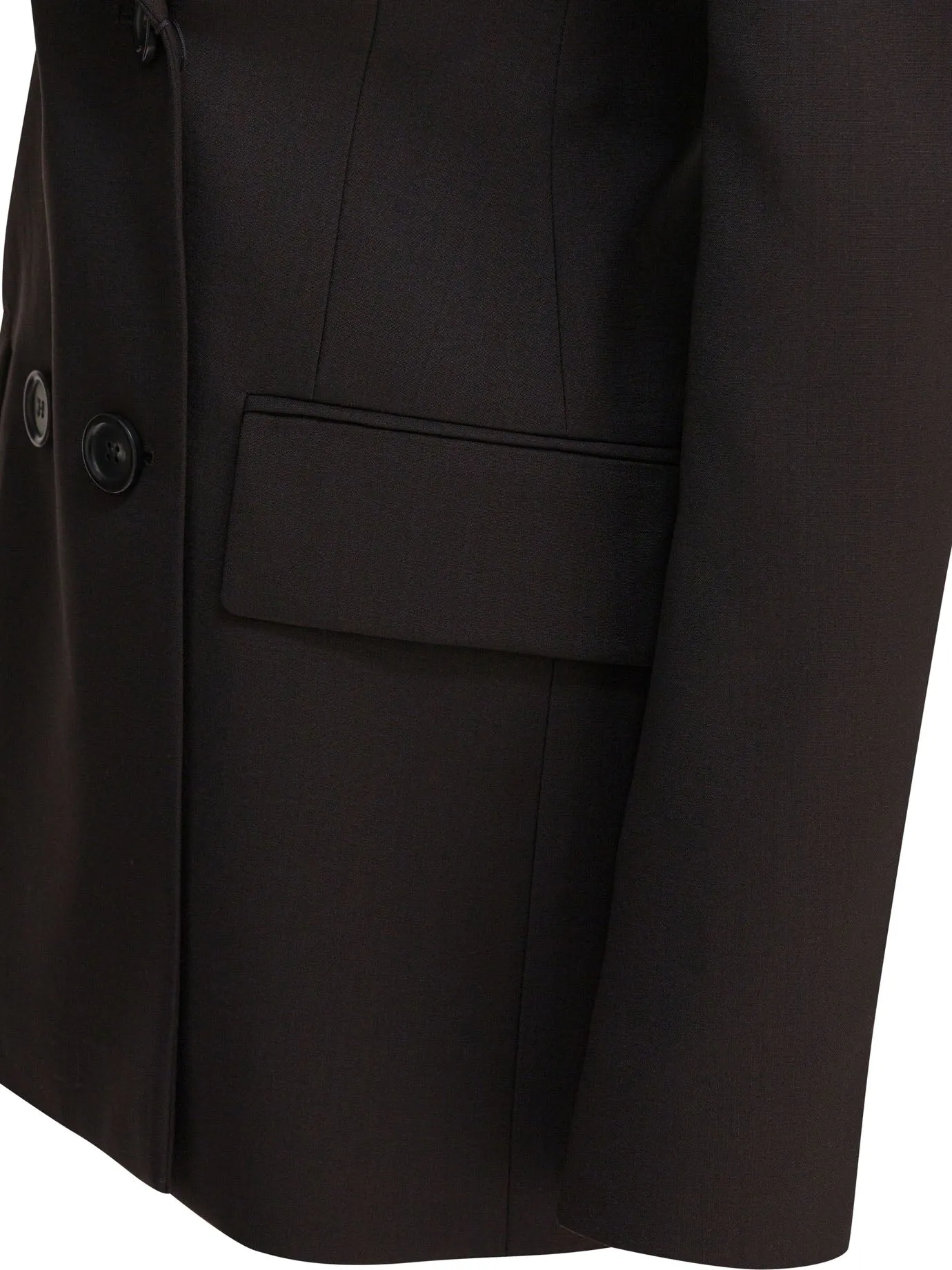 Double-Breasted Wool Blazer Jackets And Coats Brown sold by Wanan Luxury product image thumbnail 4