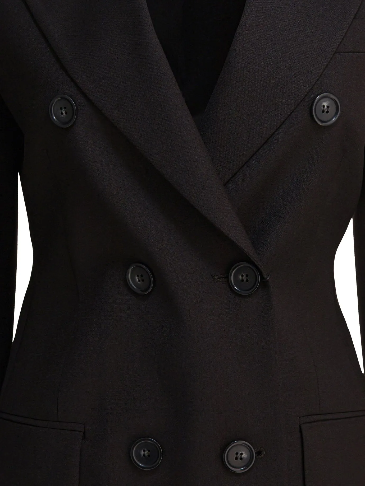 Double-Breasted Wool Blazer Jackets And Coats Brown sold by Wanan Luxury product image thumbnail 3