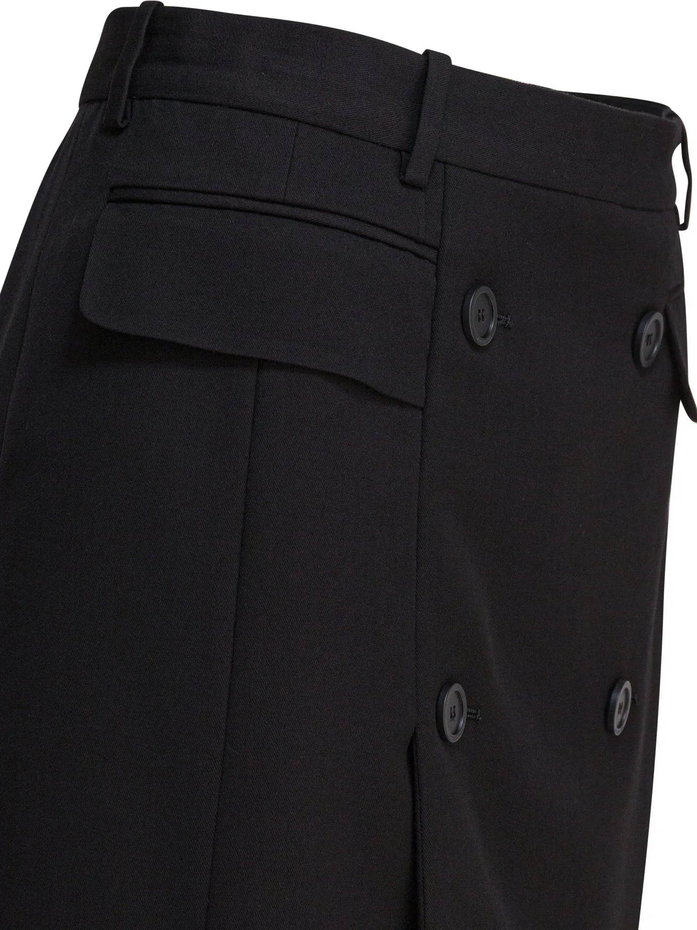 Viscose And Wool Twill Miniskirt Skirts Black sold by Wanan Luxury product image thumbnail 4