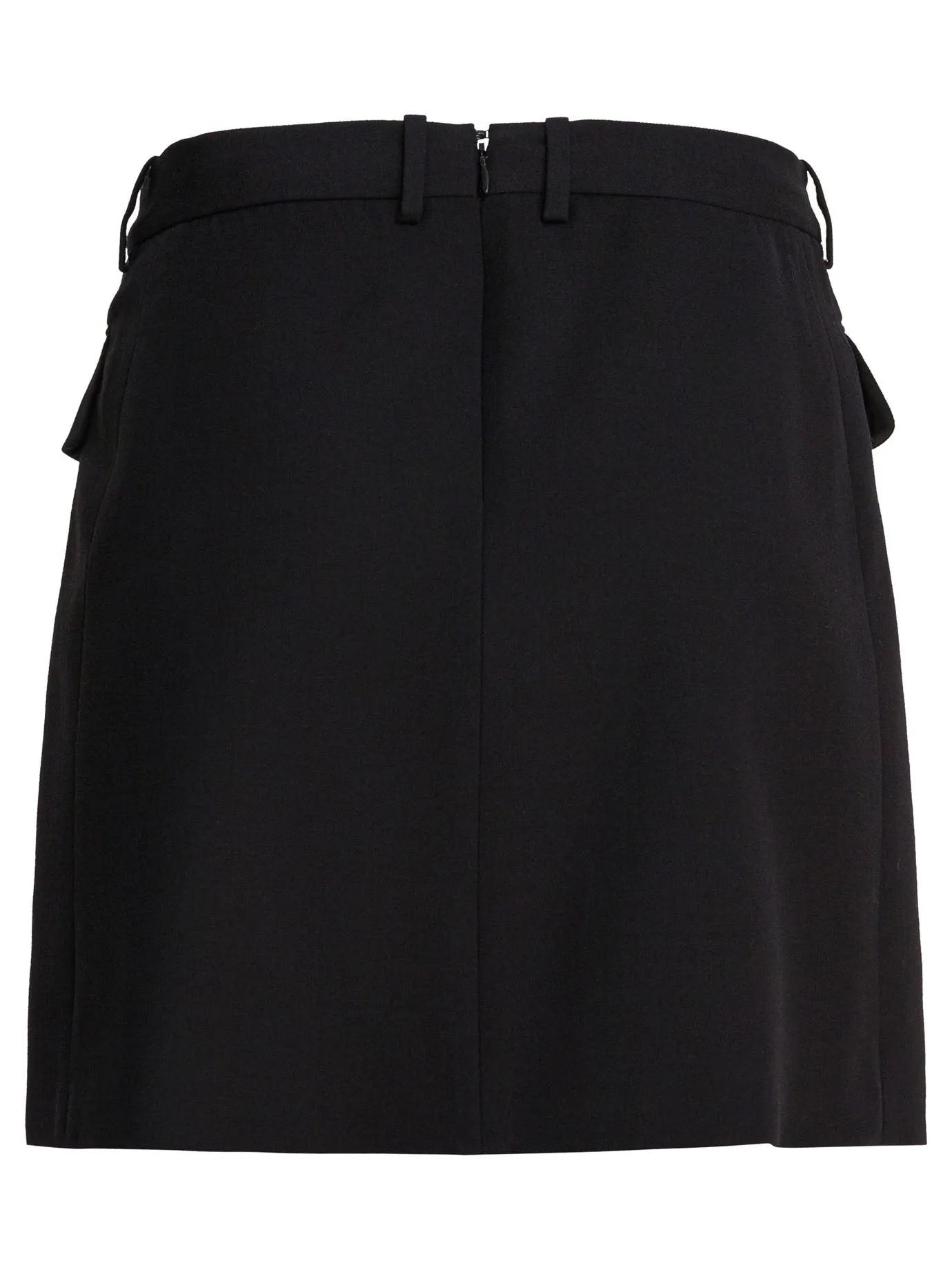 Viscose And Wool Twill Miniskirt Skirts Black sold by Wanan Luxury product image thumbnail 2