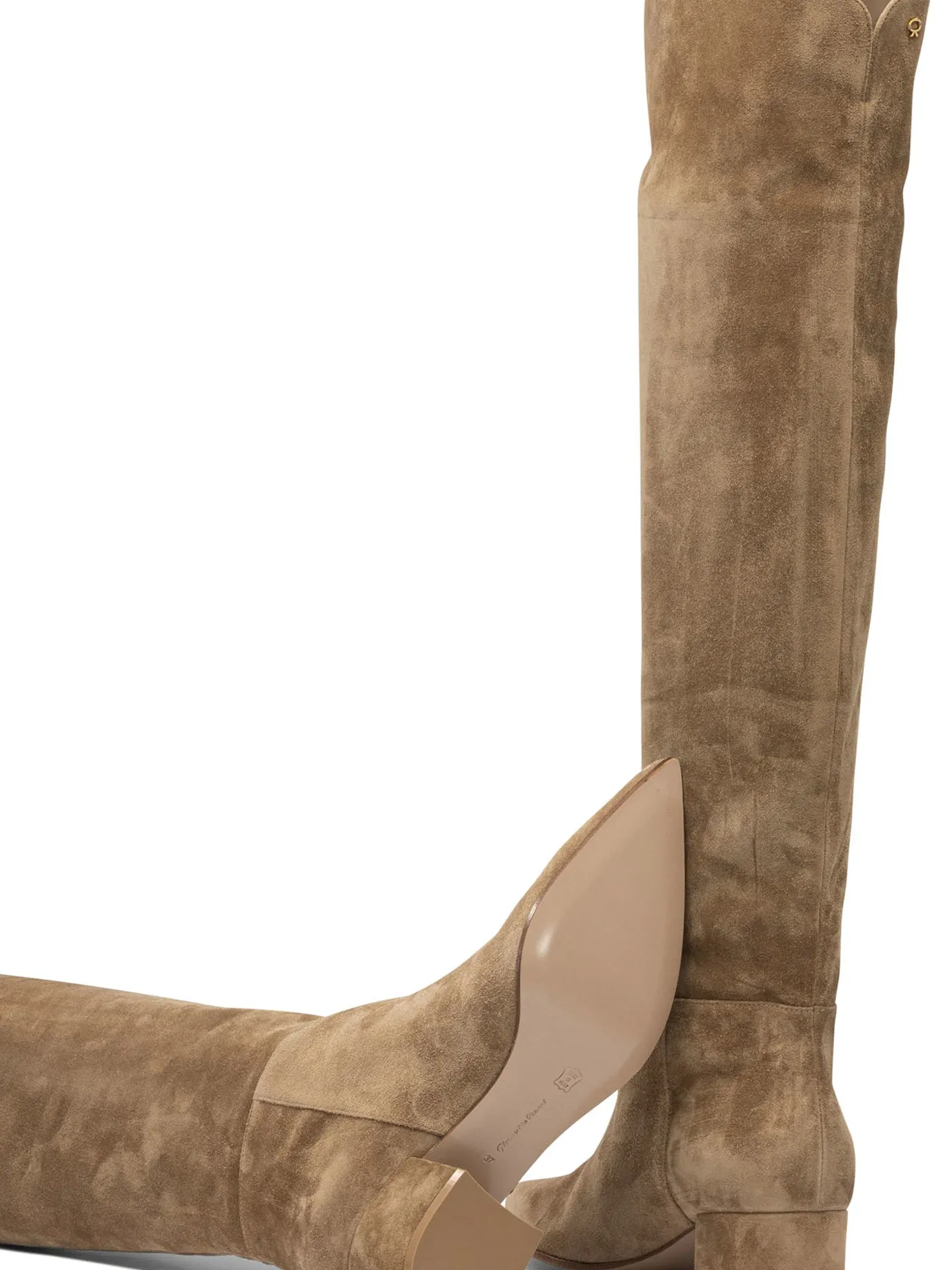 Suede 45mm Boots Beige sold by Wanan Luxury product image thumbnail 5