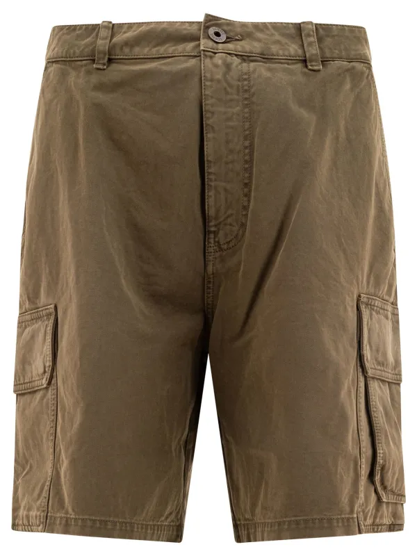 Cotton Cargo Shorts Green sold by Wanan Luxury