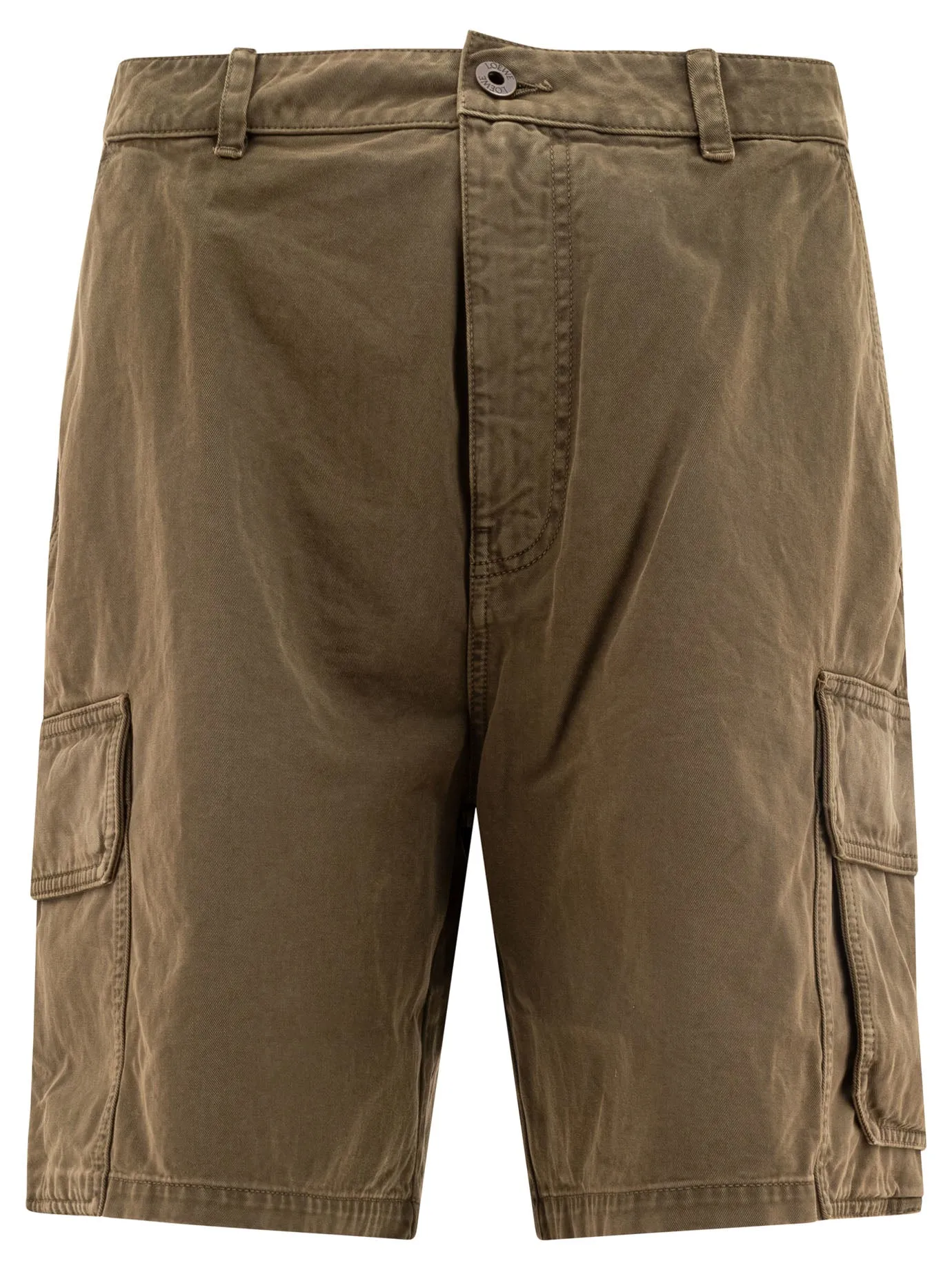 Cotton Cargo Shorts Green sold by Wanan Luxury