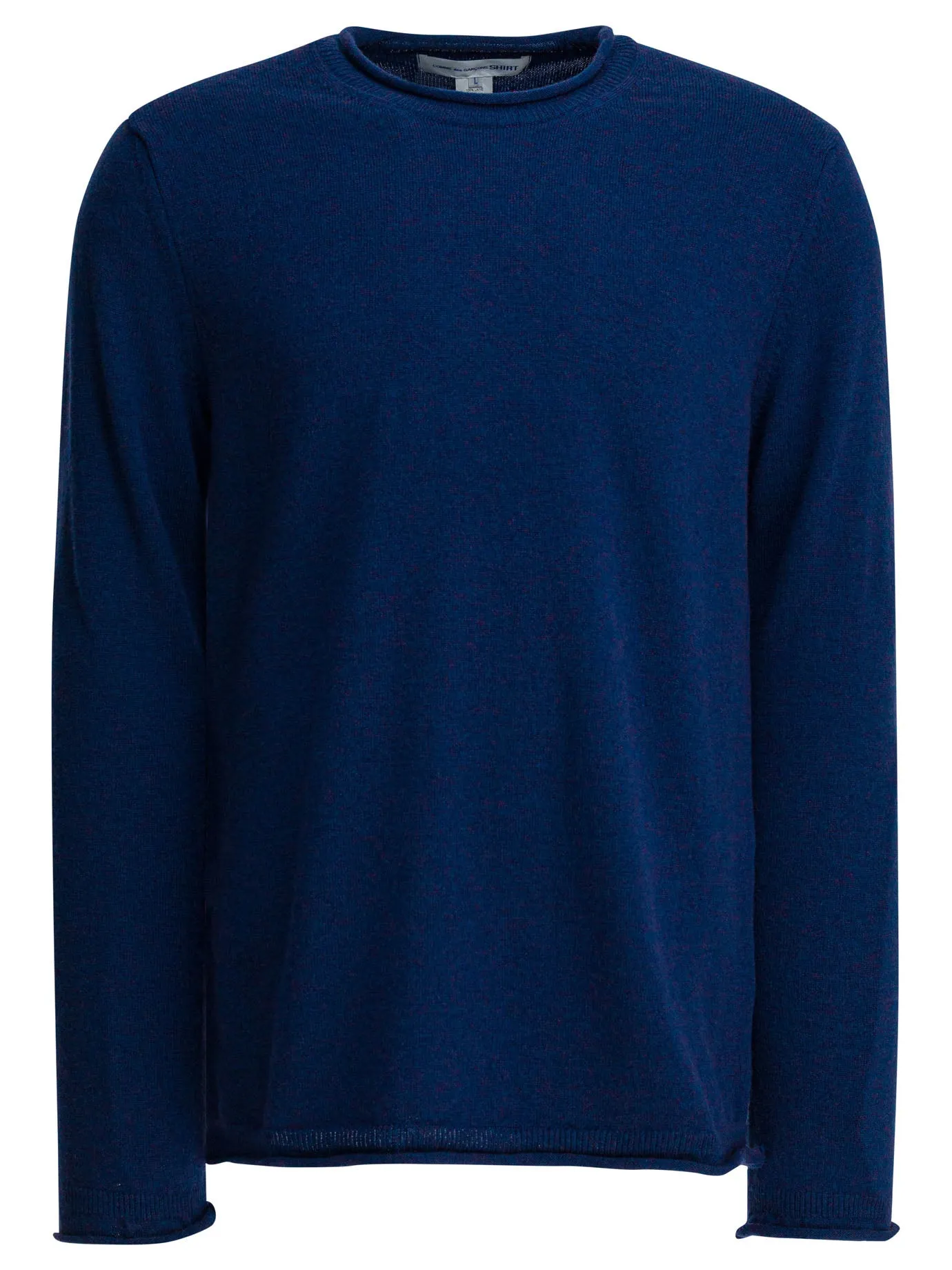Wool Crewneck Sweater Knitwear Blue sold by Wanan Luxury