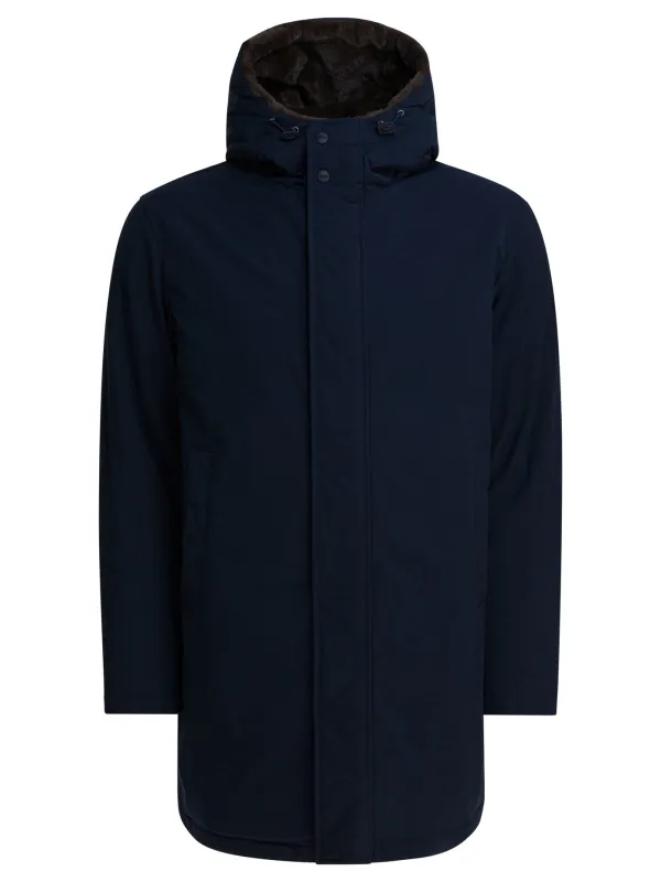 Long Coat With Hood Jackets And Coats Blue sold by Wanan Luxury