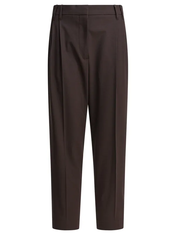Slouchy Trousers Brown sold by Wanan Luxury