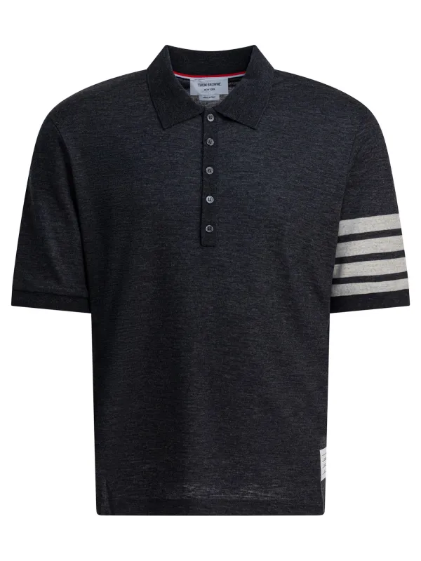 4-Bar Polo Shirts Grey sold by Wanan Luxury