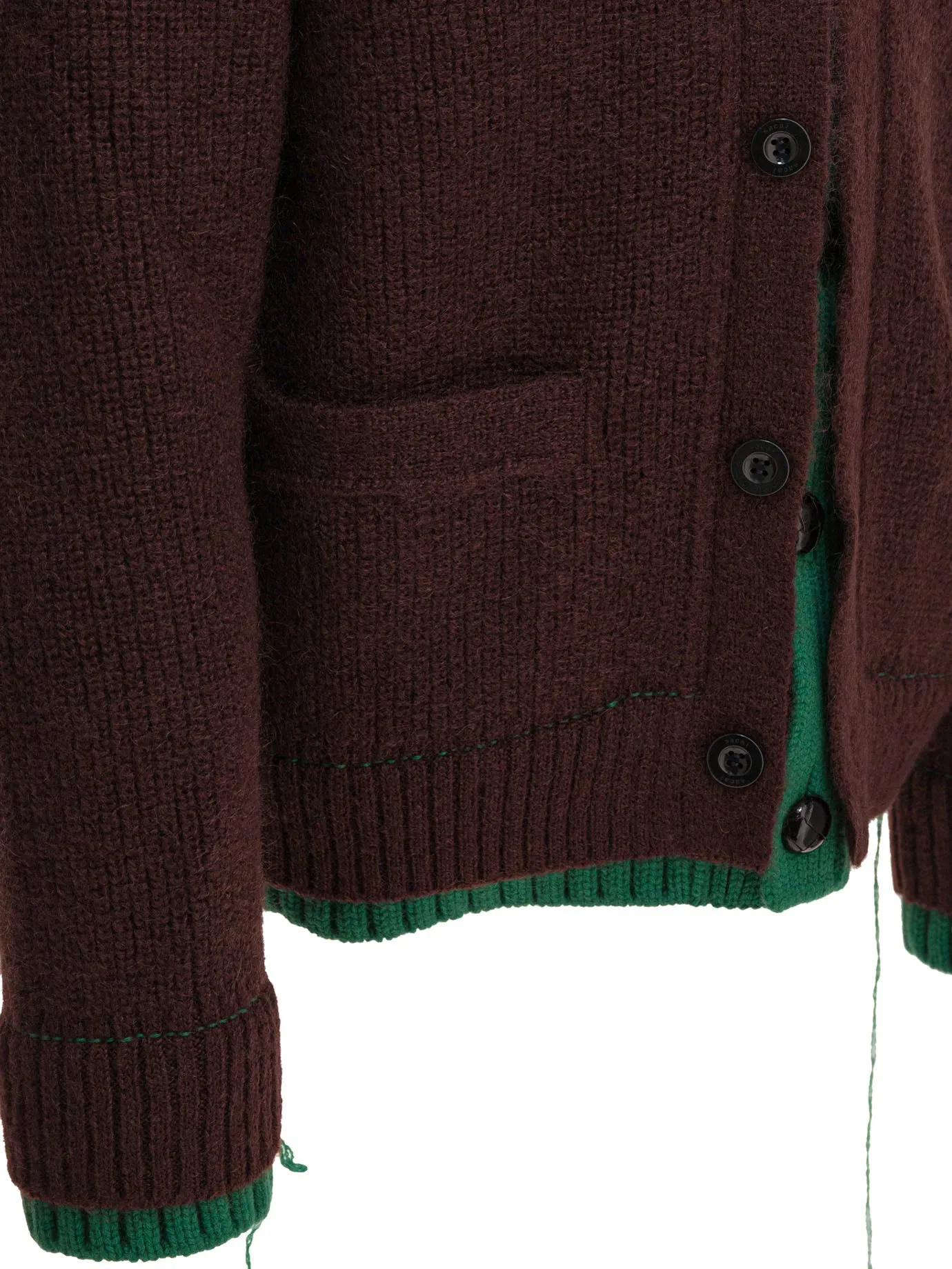 Wool Blend Cardigan Knitwear Brown sold by Wanan Luxury product image thumbnail 4
