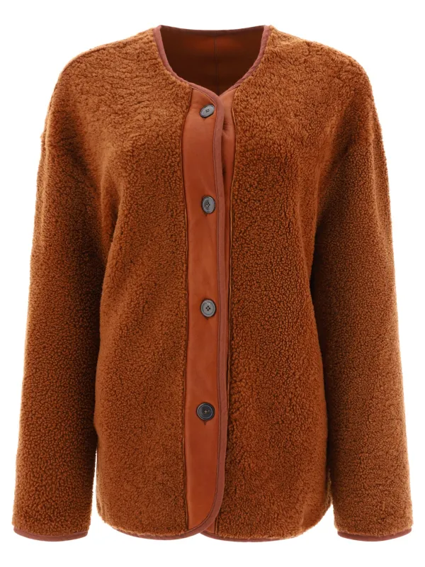 Shearing Reversible Jacket Jackets And Coats Beige sold by Wanan Luxury