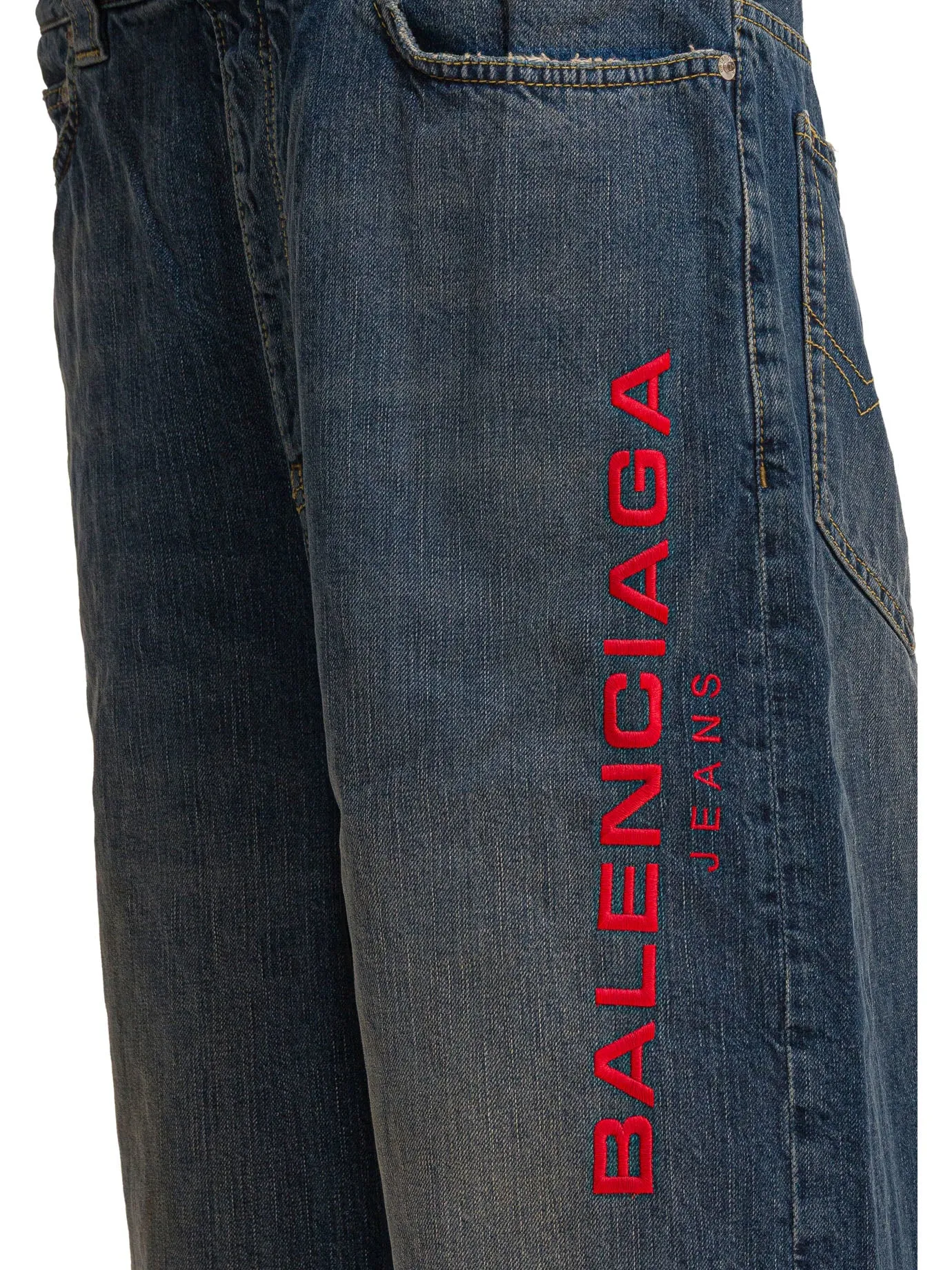 Patched Molleton Jeans Blue sold by Wanan Luxury product image thumbnail 4