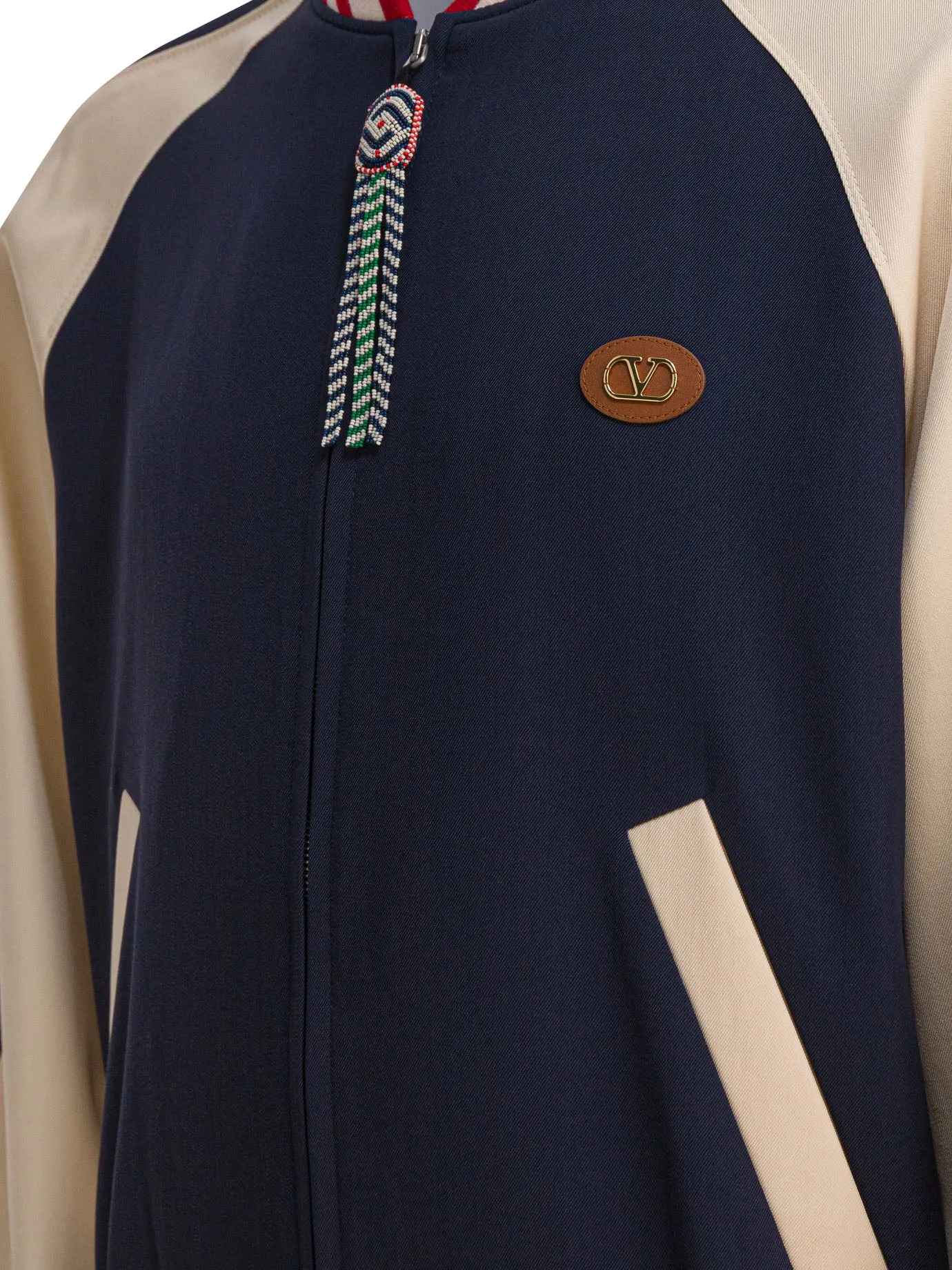 Virgin Wool Bomber Jacket Jackets And Coats Blue sold by Wanan Luxury product image thumbnail 4