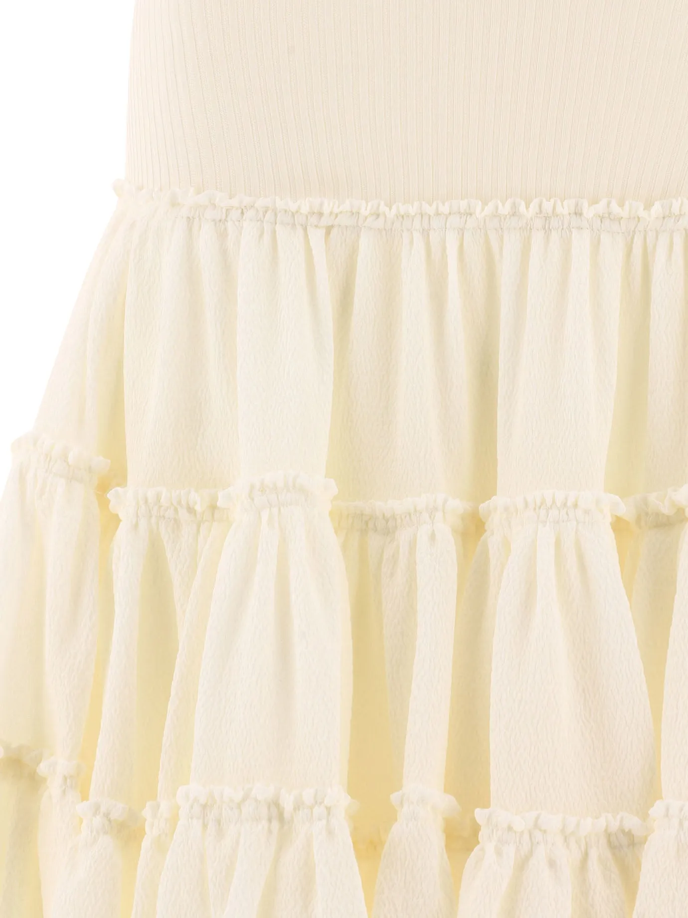 Ruffled Skirt Skirts White sold by Wanan Luxury product image thumbnail 3