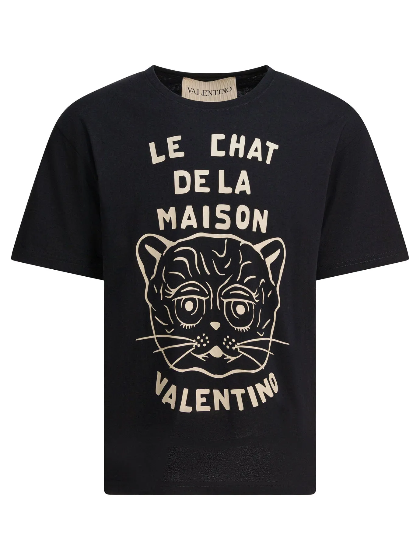Le Chat De La Maison T-Shirts Black sold by Wanan Luxury