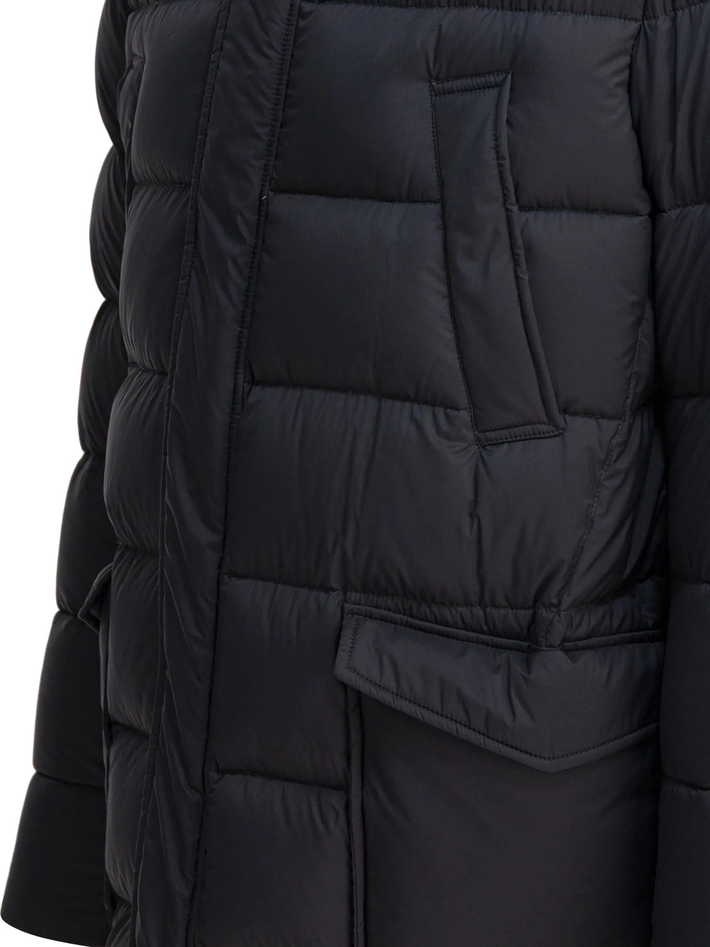 Long Down Jacket With Hood Jackets And Coats Grey sold by Wanan Luxury product image thumbnail 4