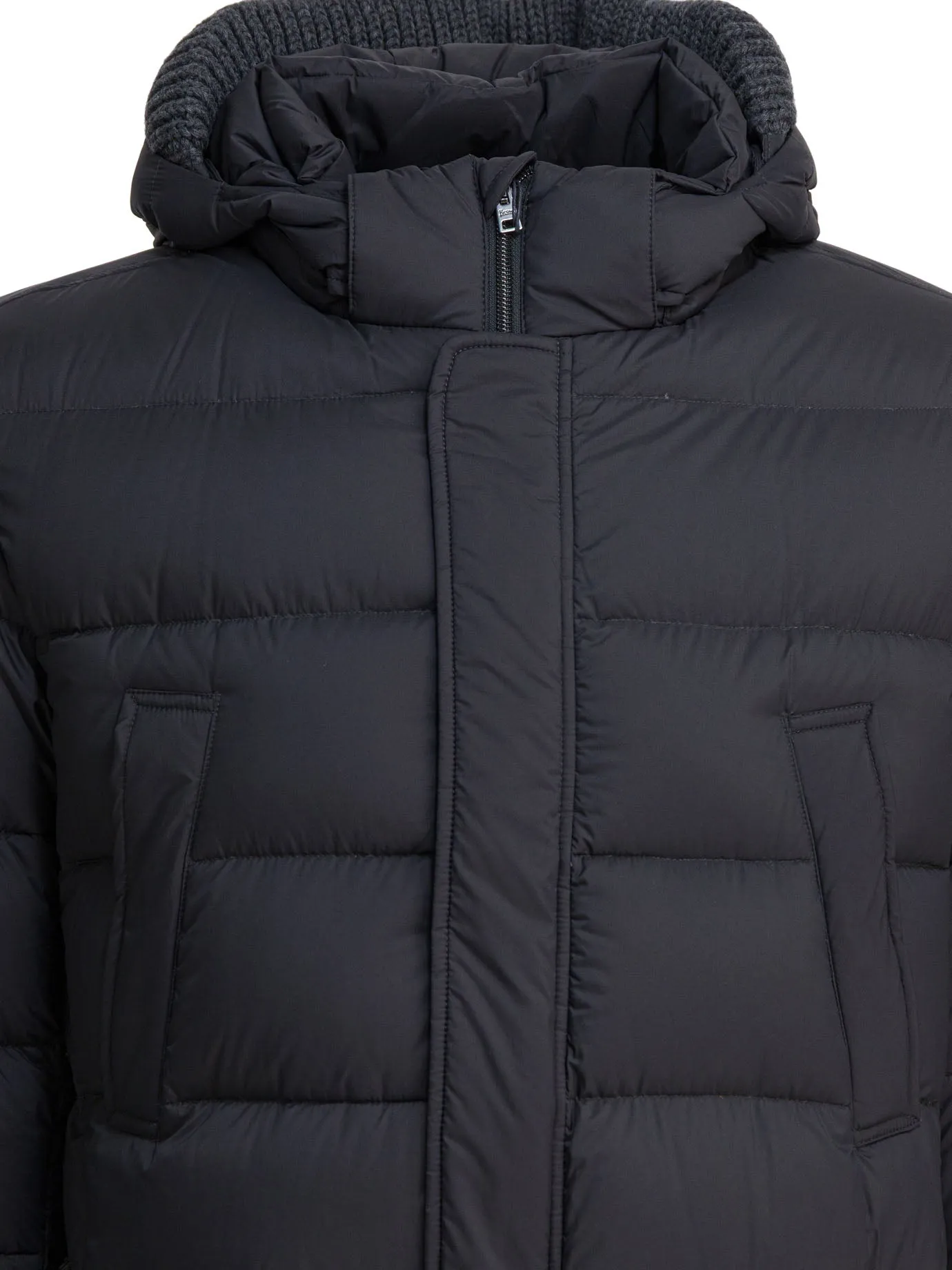 Long Down Jacket With Hood Jackets And Coats Grey sold by Wanan Luxury product image thumbnail 3