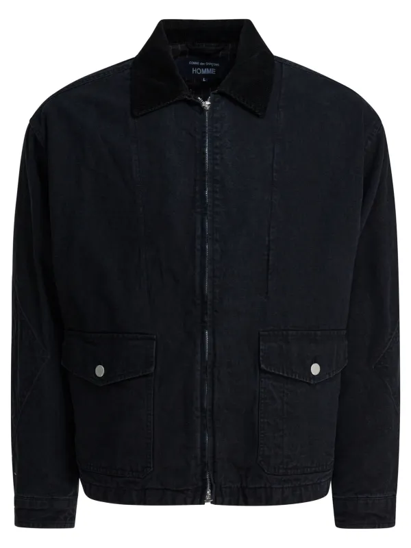 Denim Jacket With Zipper Jackets And Coats Black sold by Wanan Luxury