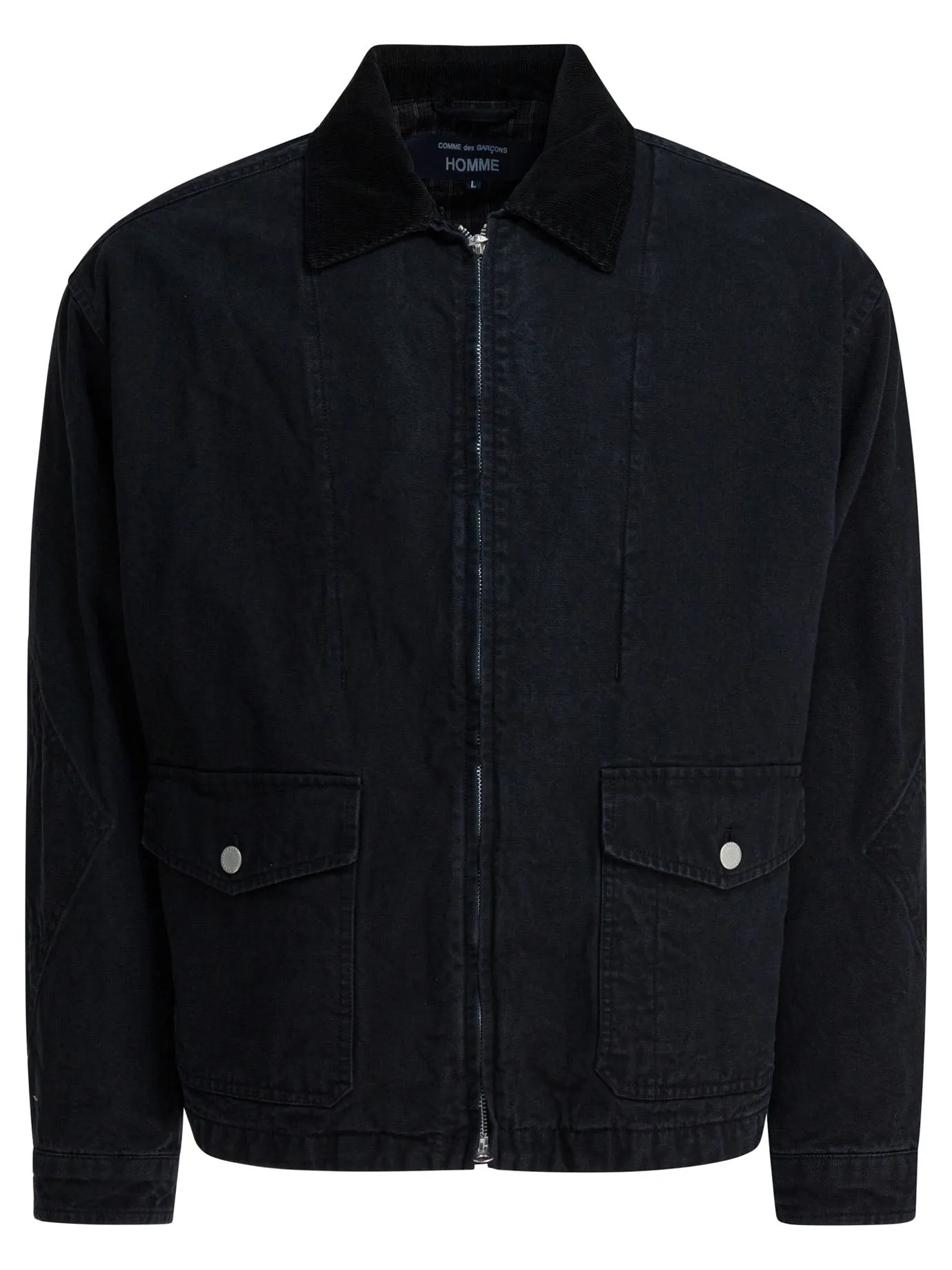 Denim Jacket With Zipper Jackets And Coats Black sold by Wanan Luxury