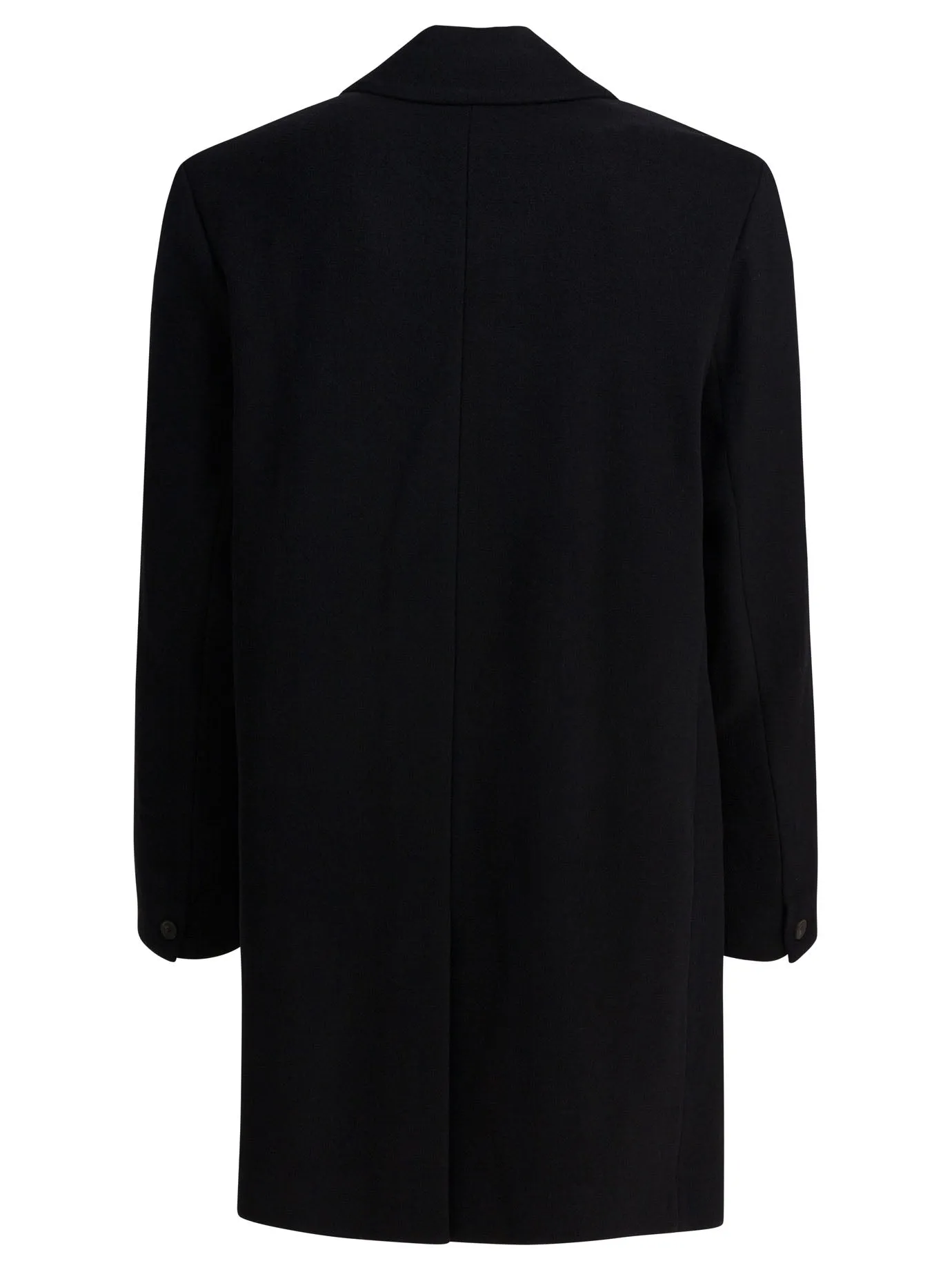 Classic Coat In Italian Wool Blend Jackets And Coats Black sold by Wanan Luxury product image thumbnail 2