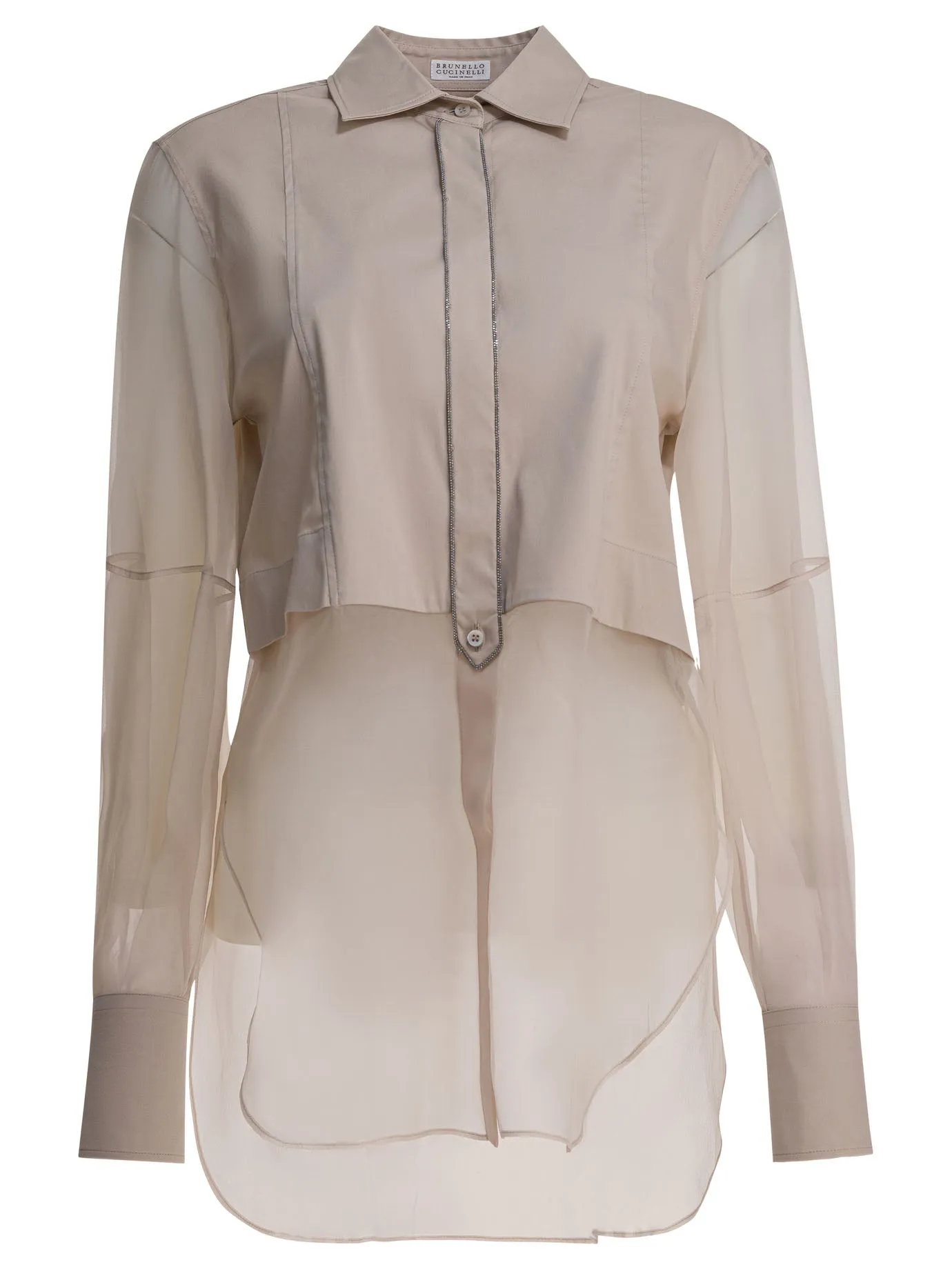 Layered Shirt Shirts Grey sold by Wanan Luxury