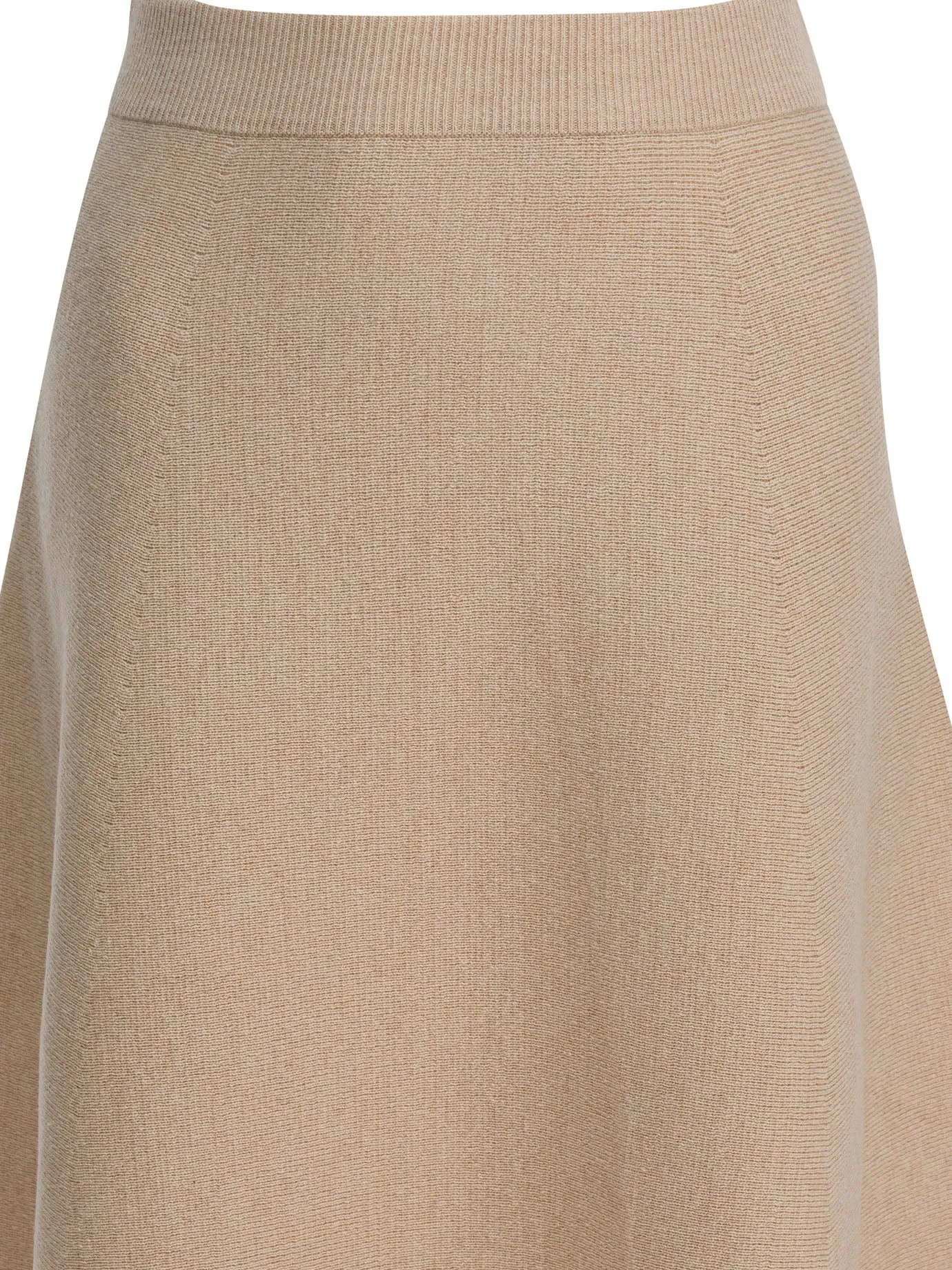 Wool And Cashmere Flared Skirt Skirts Beige sold by Wanan Luxury product image thumbnail 3