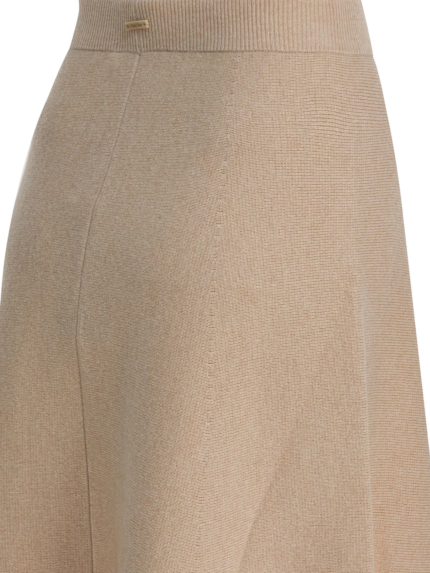 Wool And Cashmere Flared Skirt Skirts Beige sold by Wanan Luxury product image thumbnail 4