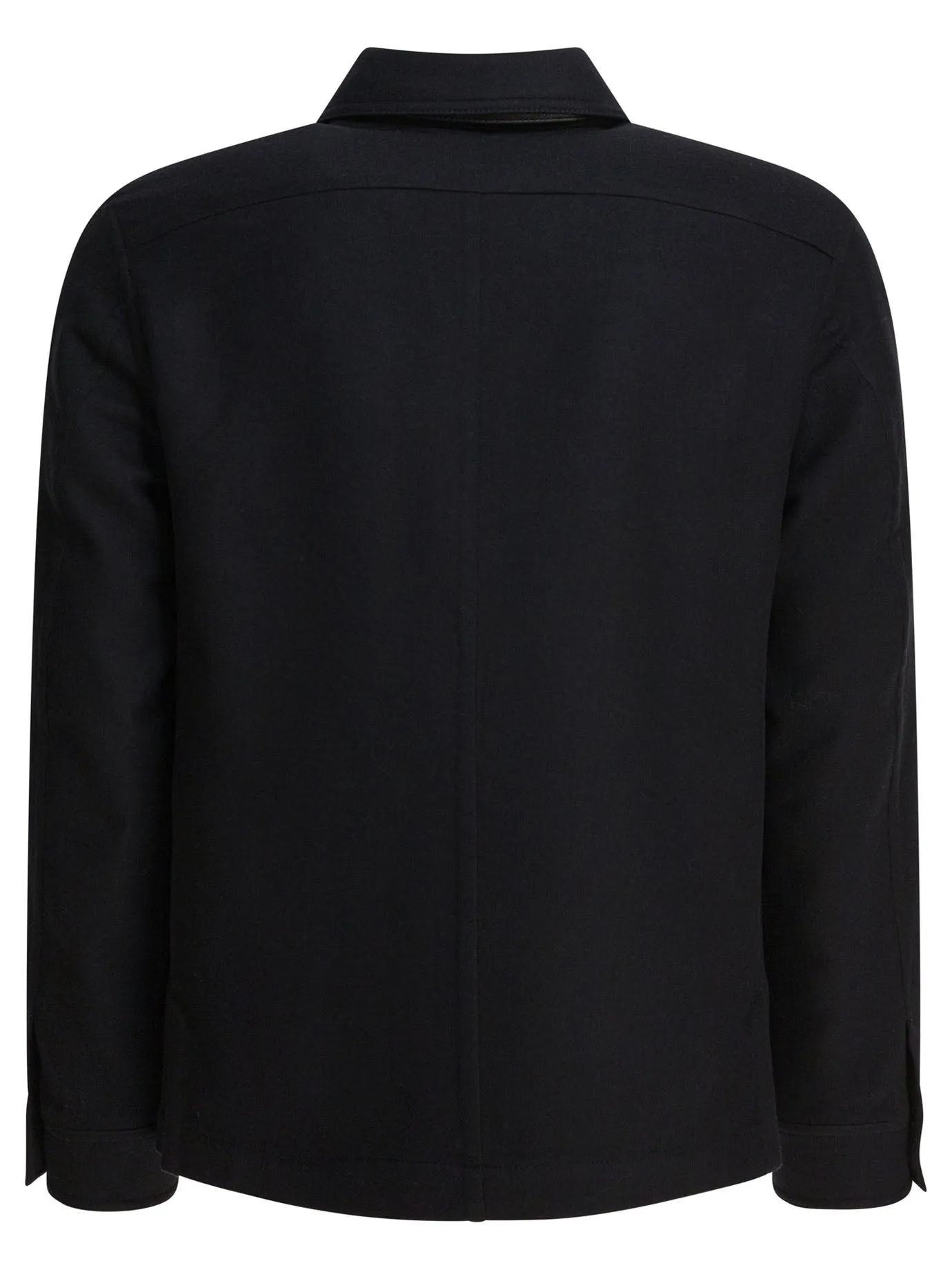 Wool And Silk Overshirt Jacket Jackets And Coats Black sold by Wanan Luxury product image thumbnail 2