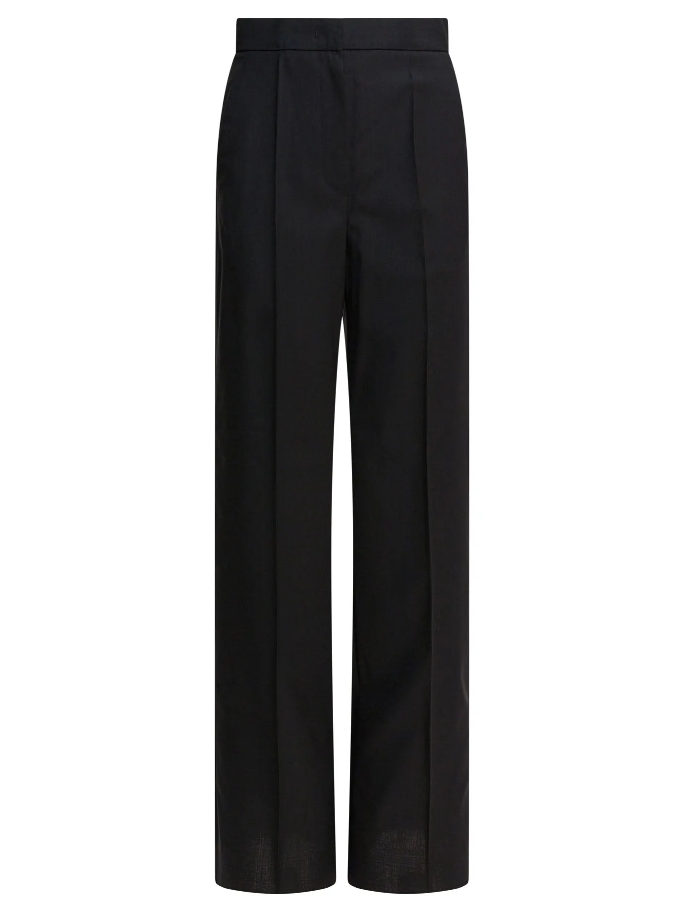 Light Wool Straight Trousers Black sold by Wanan Luxury